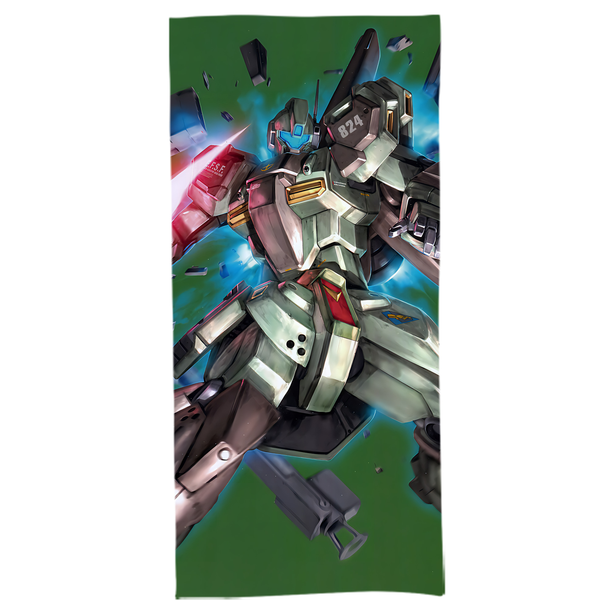 （画像用） 機動戦士ガンダム Mobile Suit Gundam 大判バスタオル 70×140cm 吸水速乾 柔らかい肌触り