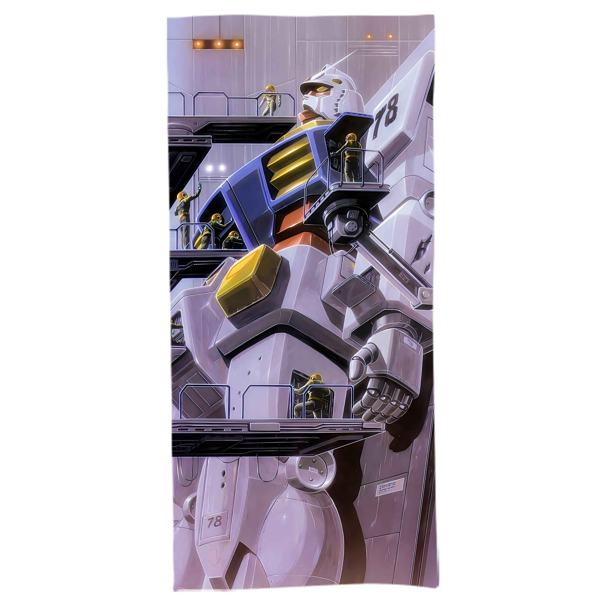 （画像用） 機動戦士ガンダム Mobile Suit Gundam 大判バスタオル 70×140cm 吸水速乾 柔らかい肌触り