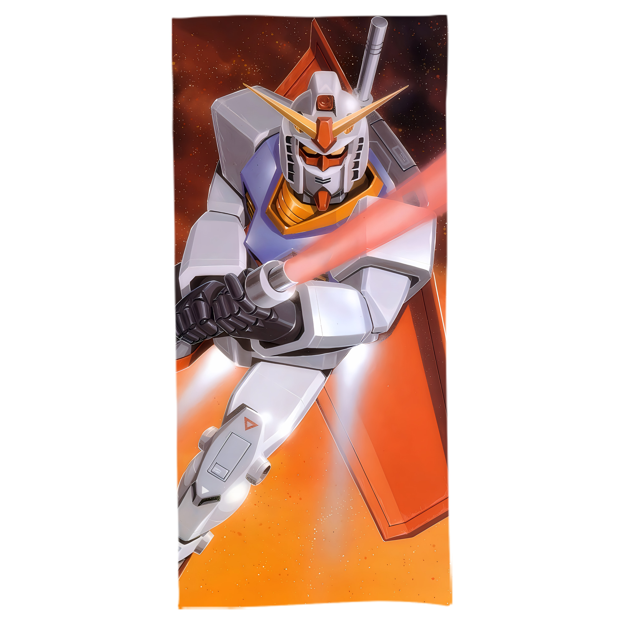 （画像用） 機動戦士ガンダム Mobile Suit Gundam 大判バスタオル 70×140cm 吸水速乾 柔らかい肌触り
