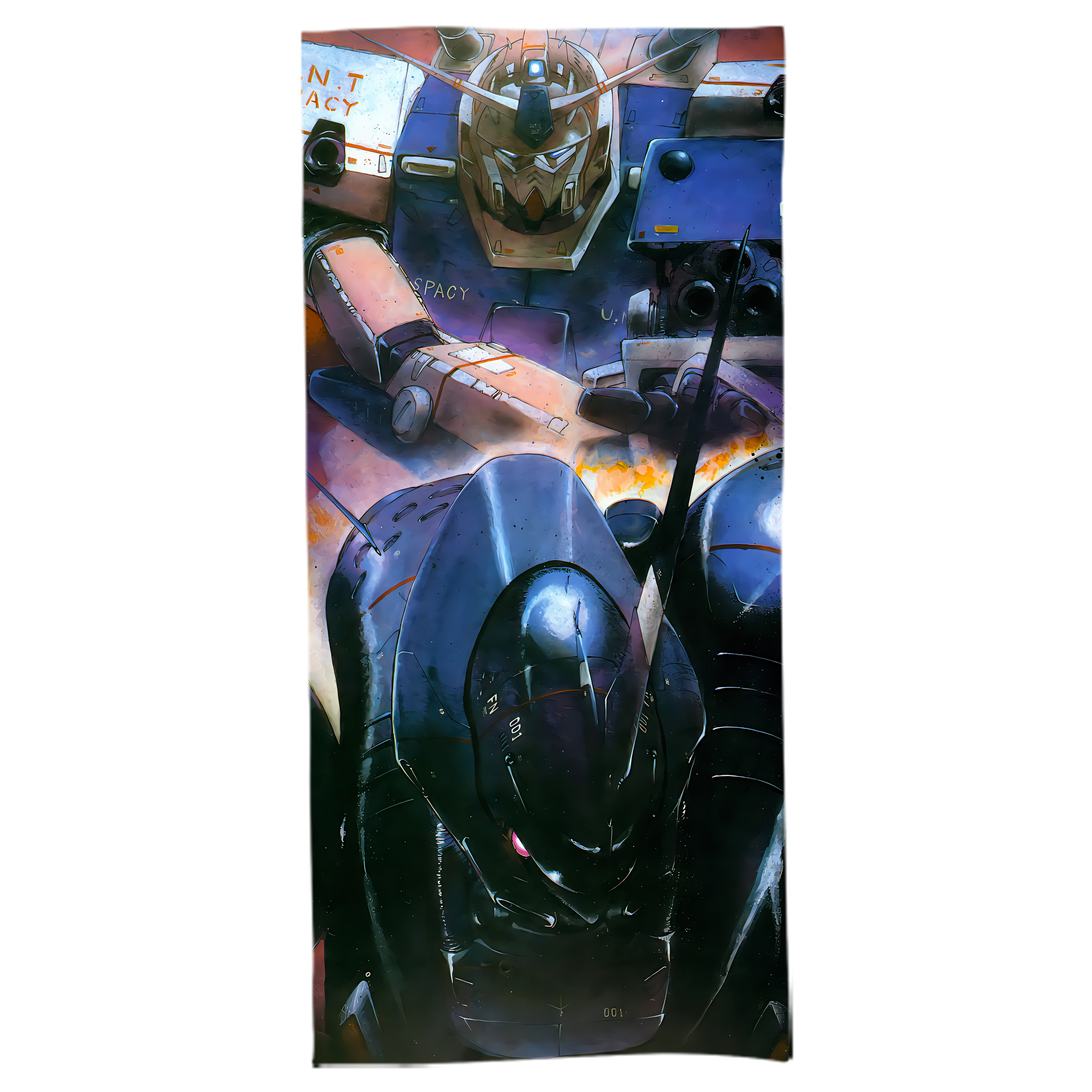 （画像用） 機動戦士ガンダム Mobile Suit Gundam 大判バスタオル 70×140cm 吸水速乾 柔らかい肌触り