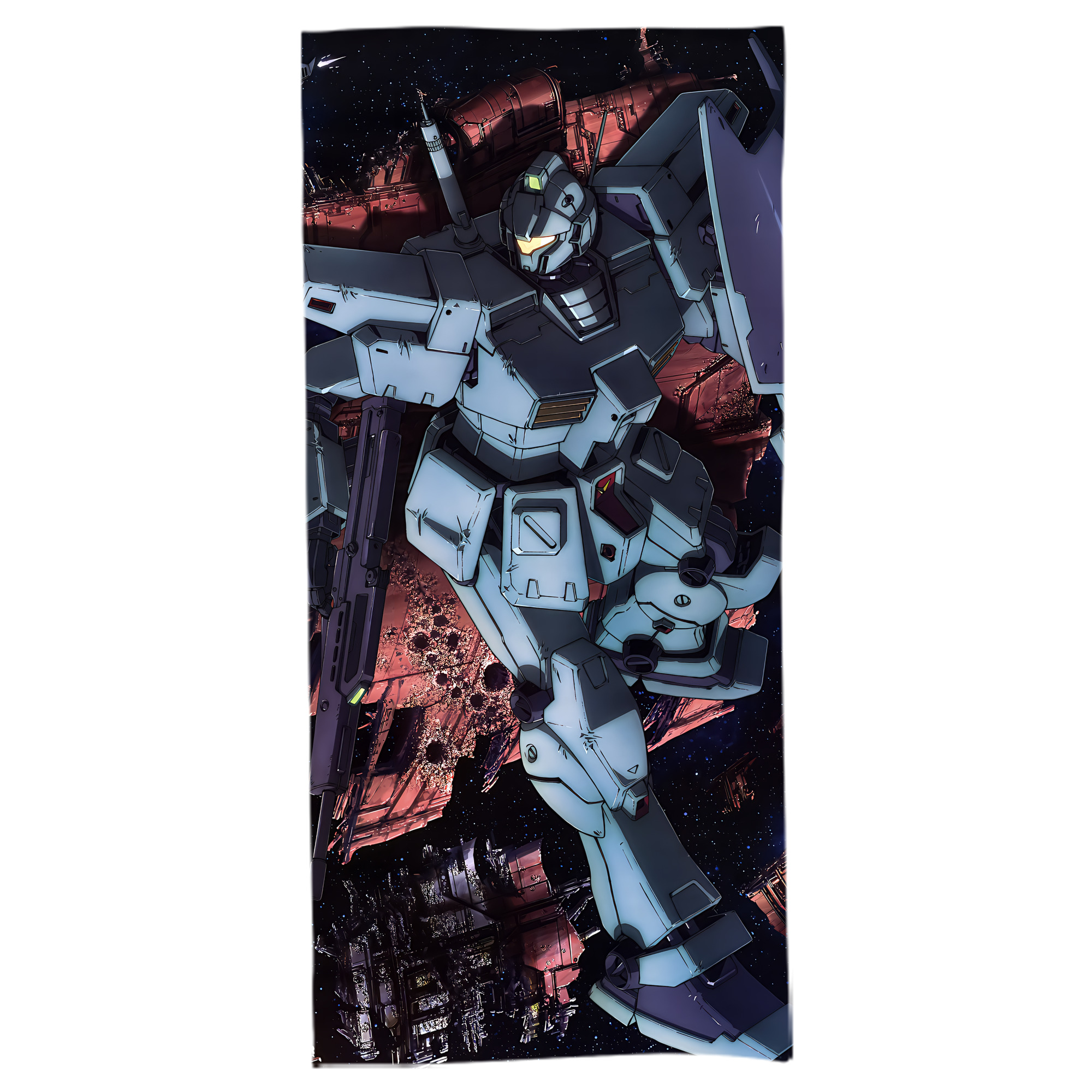 （画像用） 機動戦士ガンダム Mobile Suit Gundam 大判バスタオル 70×140cm 吸水速乾 柔らかい肌触り