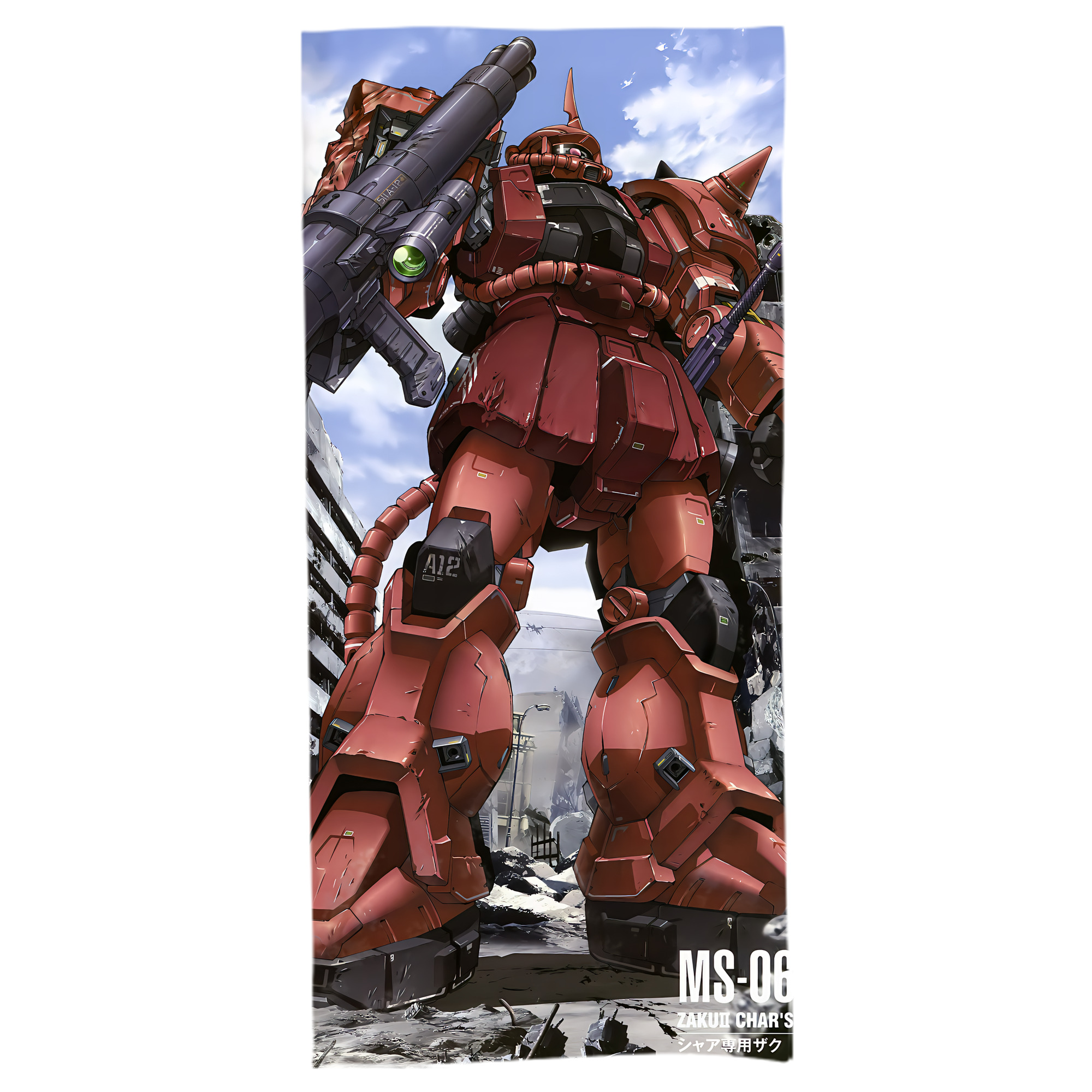 （画像用） 機動戦士ガンダム Mobile Suit Gundam 大判バスタオル 70×140cm 吸水速乾 柔らかい肌触り