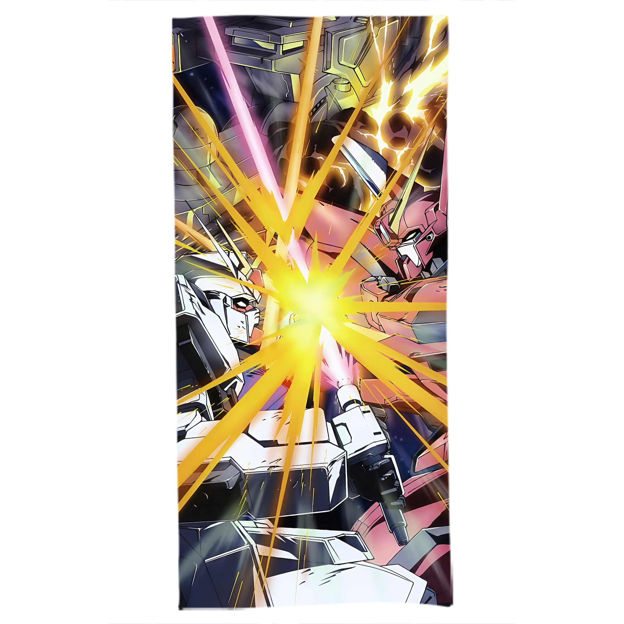 （画像用） 機動戦士ガンダム Mobile Suit Gundam 大判バスタオル 70×140cm 吸水速乾 柔らかい肌触り