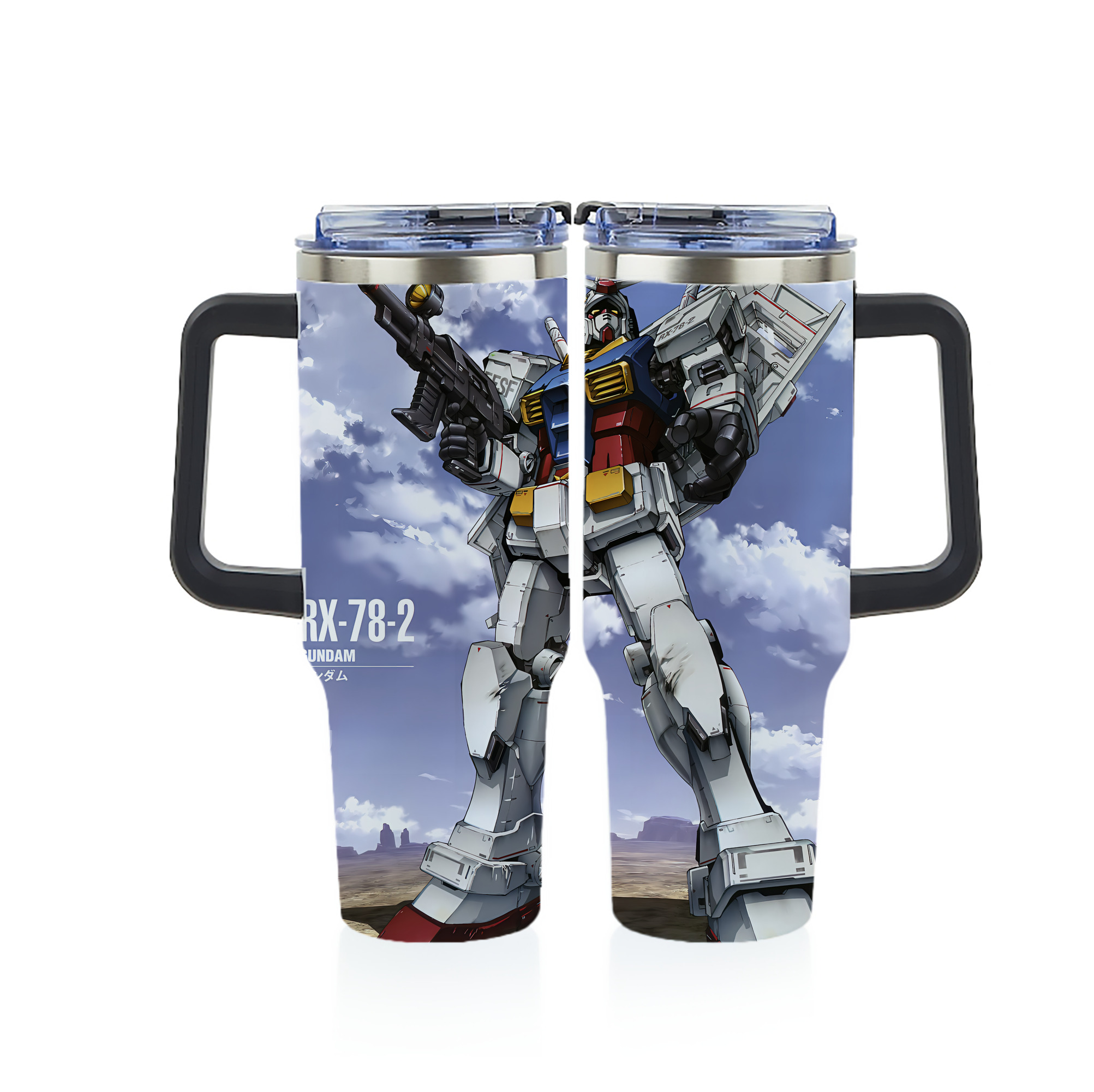 （画像用） 機動戦士ガンダム Mobile Suit Gundam 1200ｍLフルプリント車用タンブラー