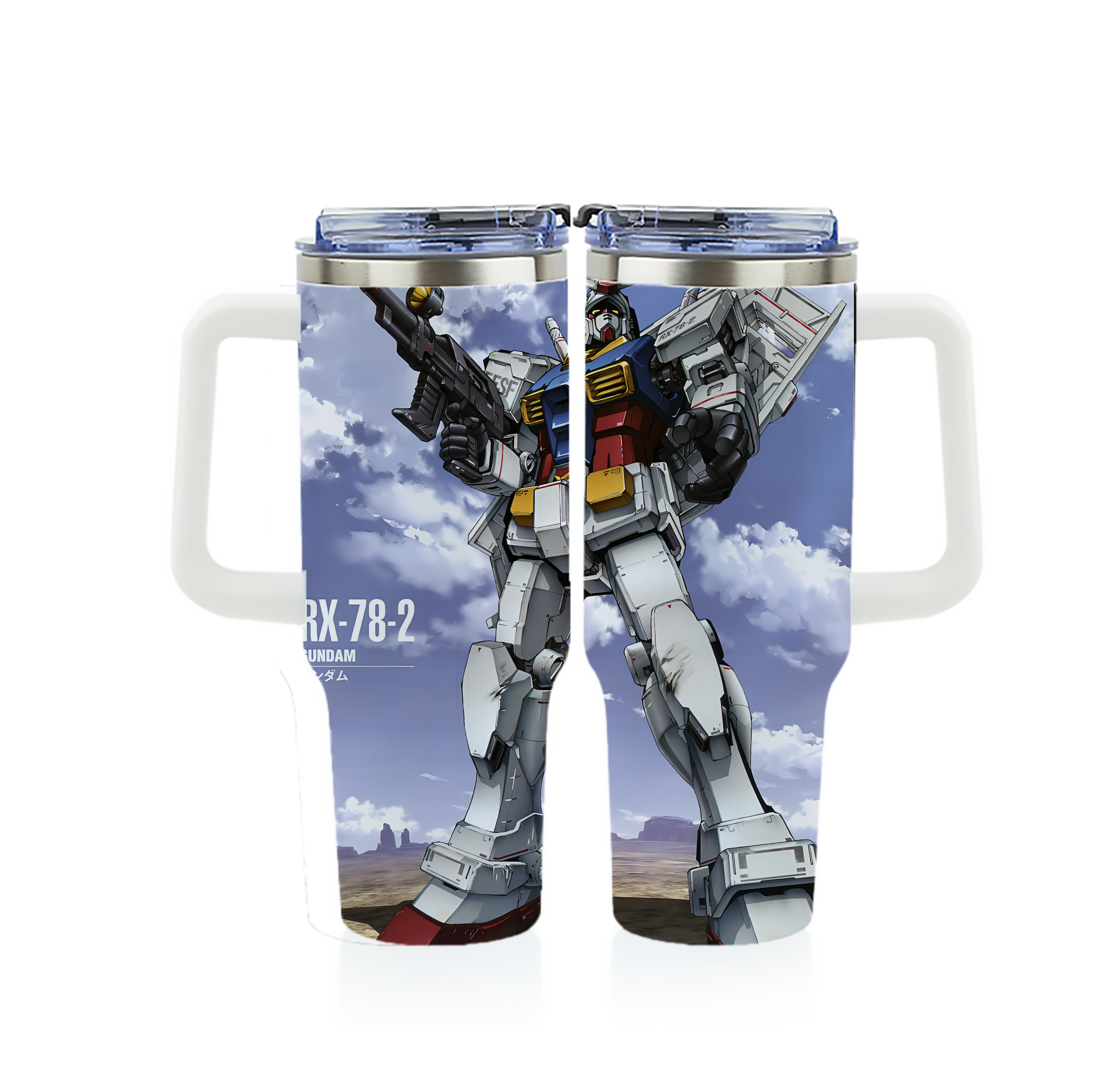 （画像用） 機動戦士ガンダム Mobile Suit Gundam 1200ｍLフルプリント車用タンブラー