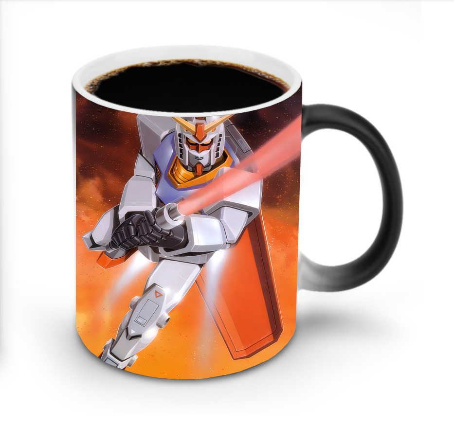 （画像用） 機動戦士ガンダム Mobile Suit Gundam 温度変色マグカップ