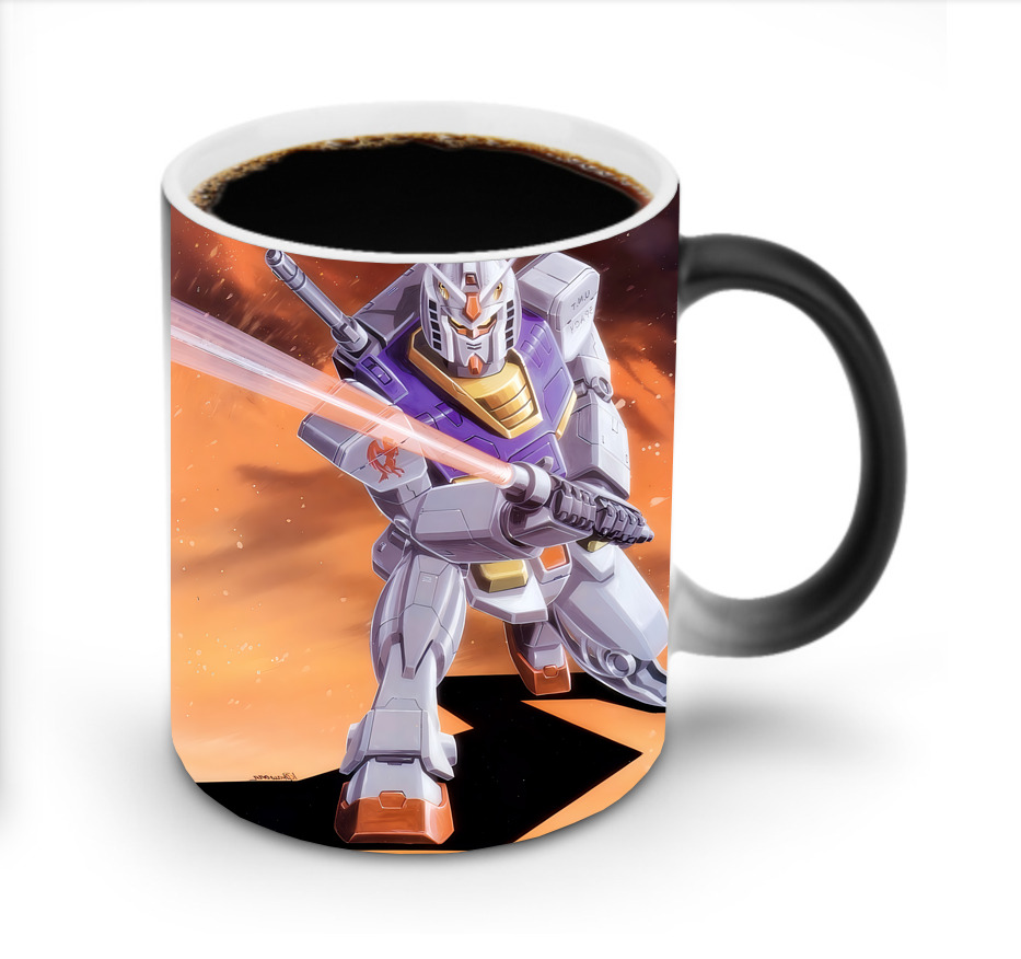 （画像用） 機動戦士ガンダム Mobile Suit Gundam 温度変色マグカップ