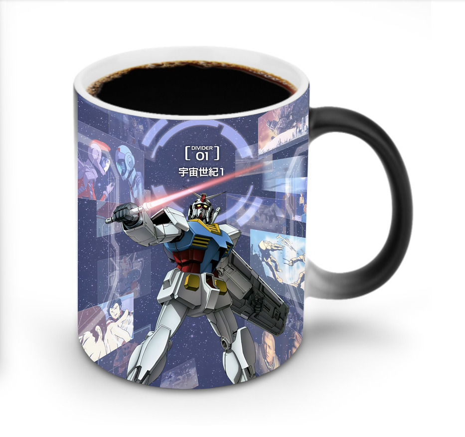 （画像用） 機動戦士ガンダム Mobile Suit Gundam 温度変色マグカップ