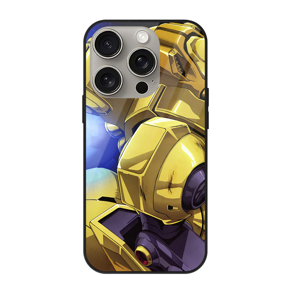 （画像用） 機動戦士ガンダム Mobile Suit Gundam 【iPhone15Pro対応】スマホケース 耐衝撃＆黄変防止 背面ガラス