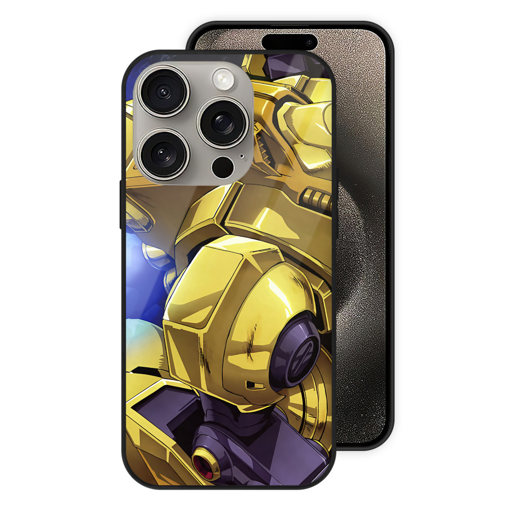 （画像用） 機動戦士ガンダム Mobile Suit Gundam 【iPhone15Pro対応】スマホケース 耐衝撃＆黄変防止 背面ガラス