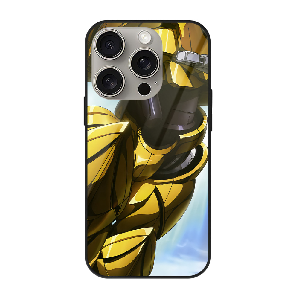 （画像用） 機動戦士ガンダム Mobile Suit Gundam 【iPhone15Pro対応】スマホケース 耐衝撃＆黄変防止 背面ガラス