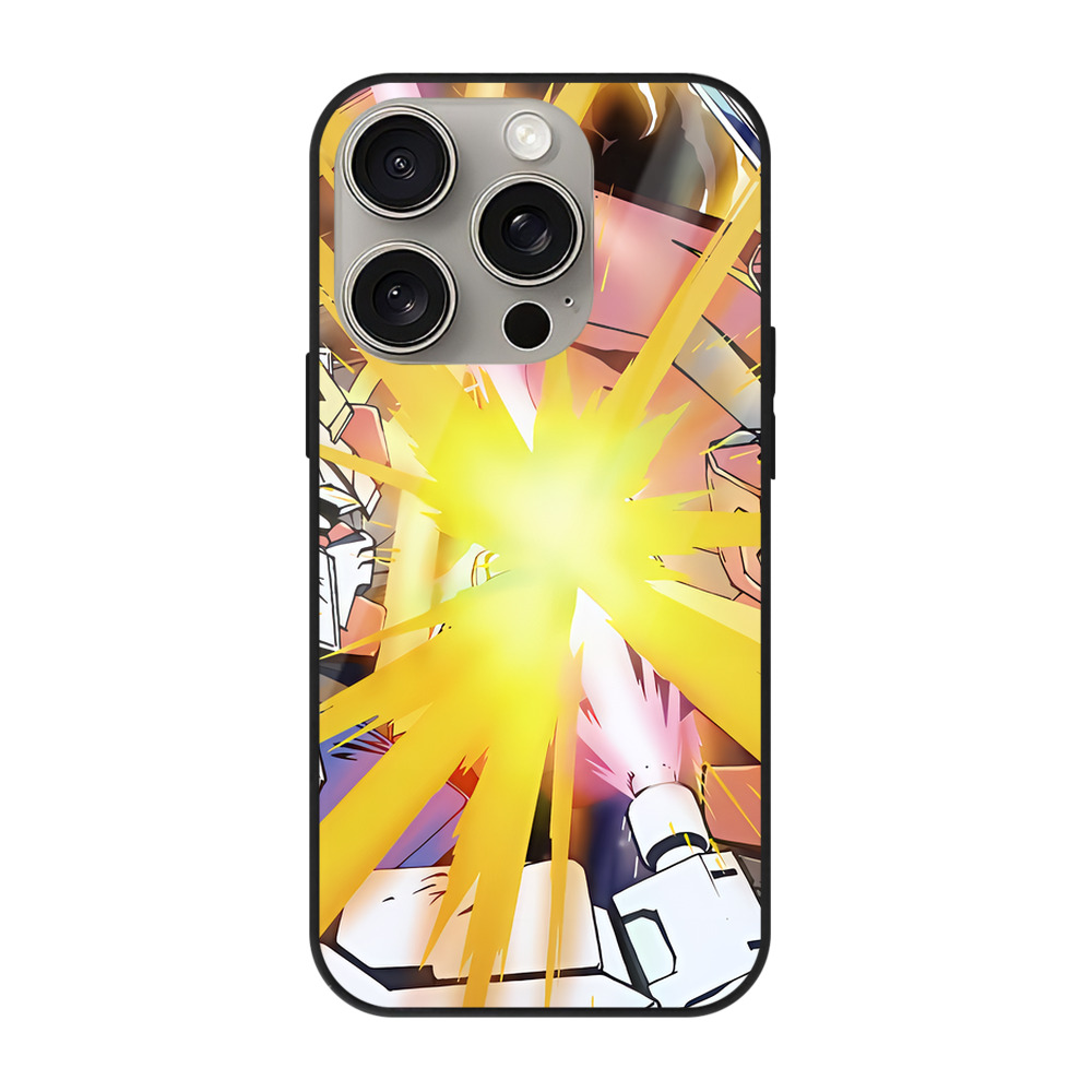 （画像用） 機動戦士ガンダム Mobile Suit Gundam 【iPhone15Pro対応】スマホケース 耐衝撃＆黄変防止 背面ガラス