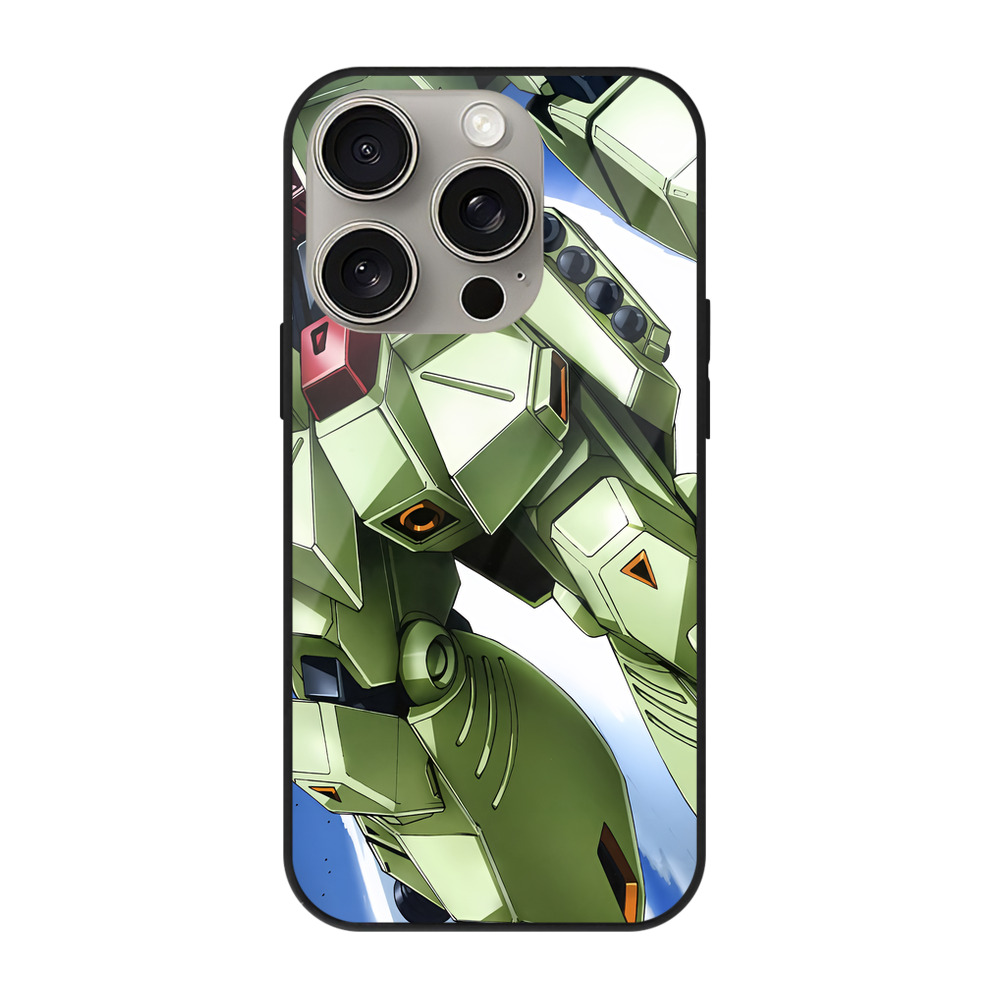 （画像用） 機動戦士ガンダム Mobile Suit Gundam 【iPhone15Pro対応】スマホケース 耐衝撃＆黄変防止 背面ガラス