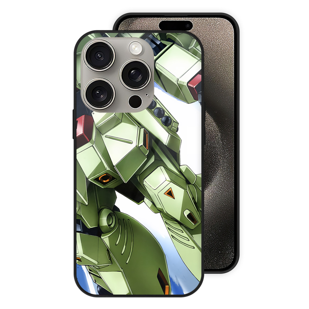 （画像用） 機動戦士ガンダム Mobile Suit Gundam 【iPhone15Pro対応】スマホケース 耐衝撃＆黄変防止 背面ガラス