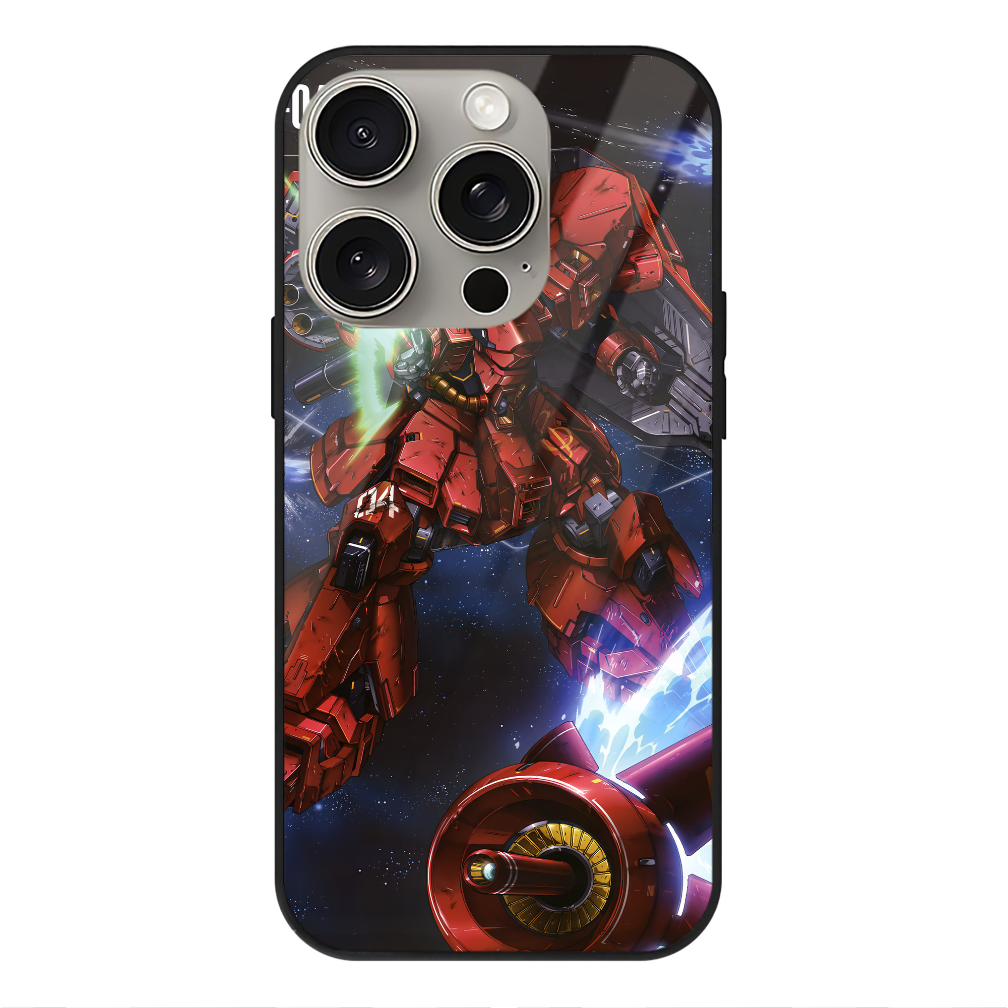 （画像用） 機動戦士ガンダム Mobile Suit Gundam 【iPhone15Pro対応】スマホケース 耐衝撃＆黄変防止 背面ガラス