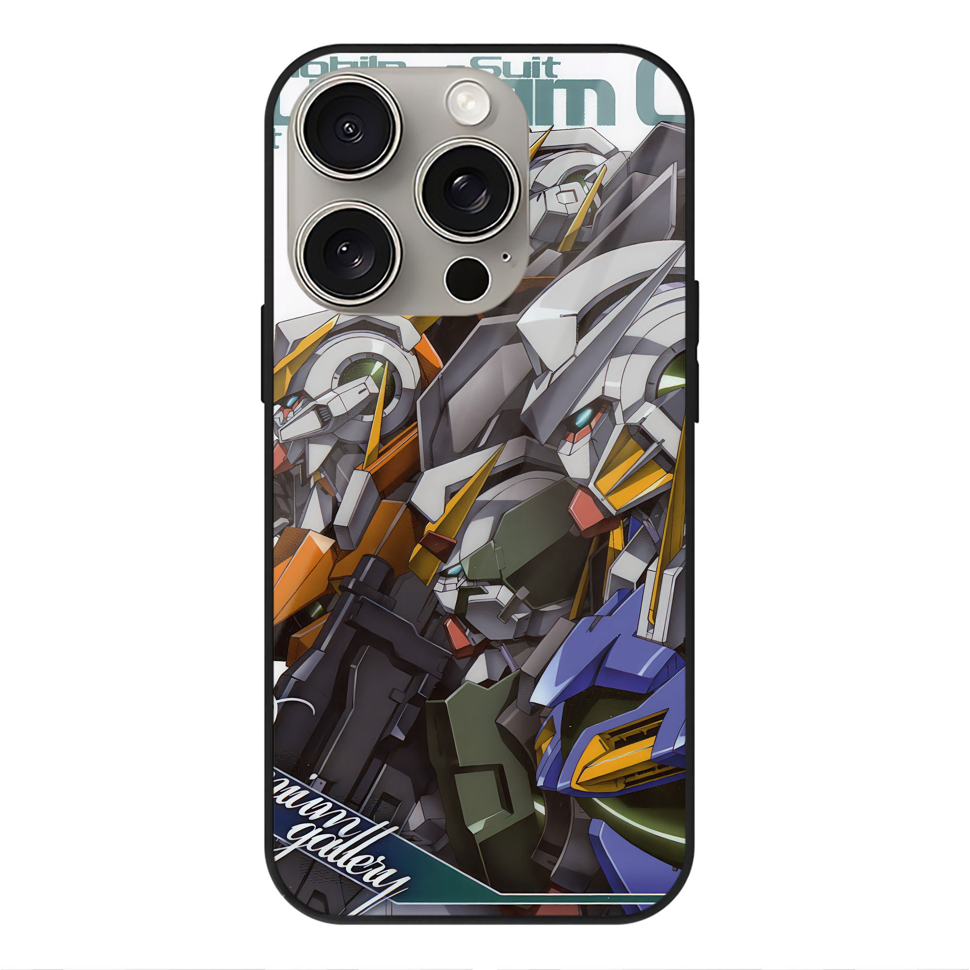 （画像用） 機動戦士ガンダム Mobile Suit Gundam 【iPhone15Pro対応】スマホケース 耐衝撃＆黄変防止 背面ガラス