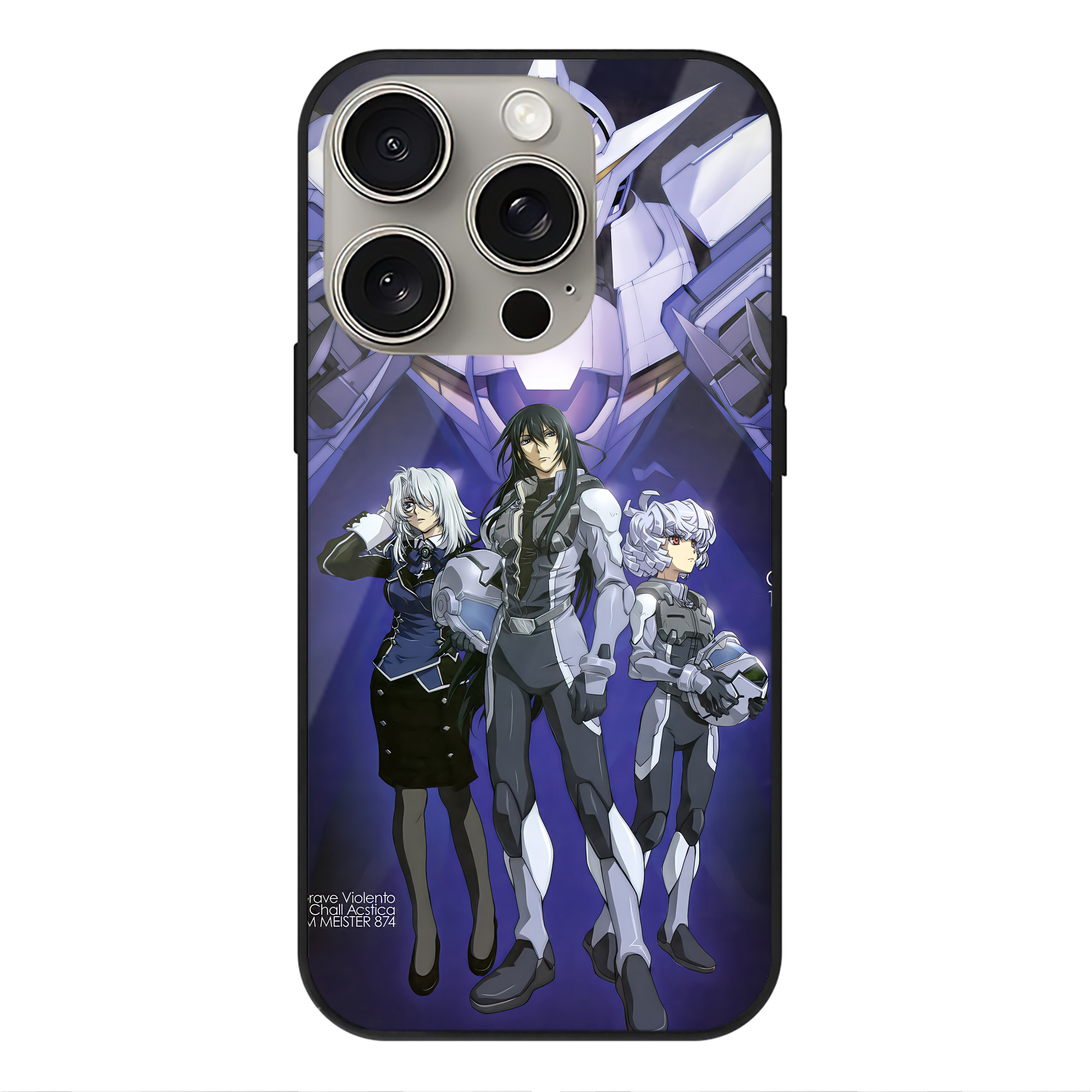 （画像用） 機動戦士ガンダム Mobile Suit Gundam 【iPhone15Pro対応】スマホケース 耐衝撃＆黄変防止 背面ガラス