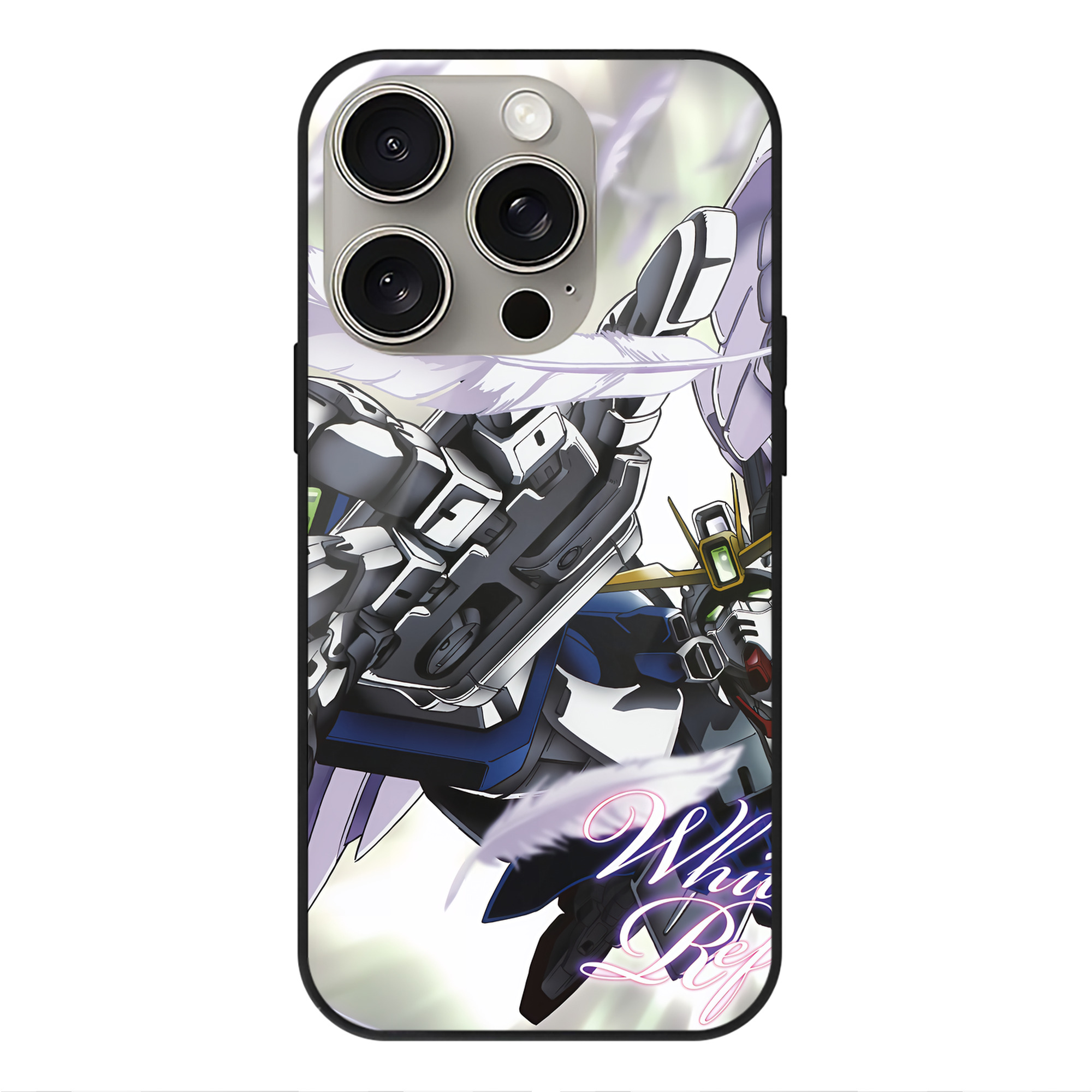 （画像用） 機動戦士ガンダム Mobile Suit Gundam 【iPhone15Pro対応】スマホケース 耐衝撃＆黄変防止 背面ガラス