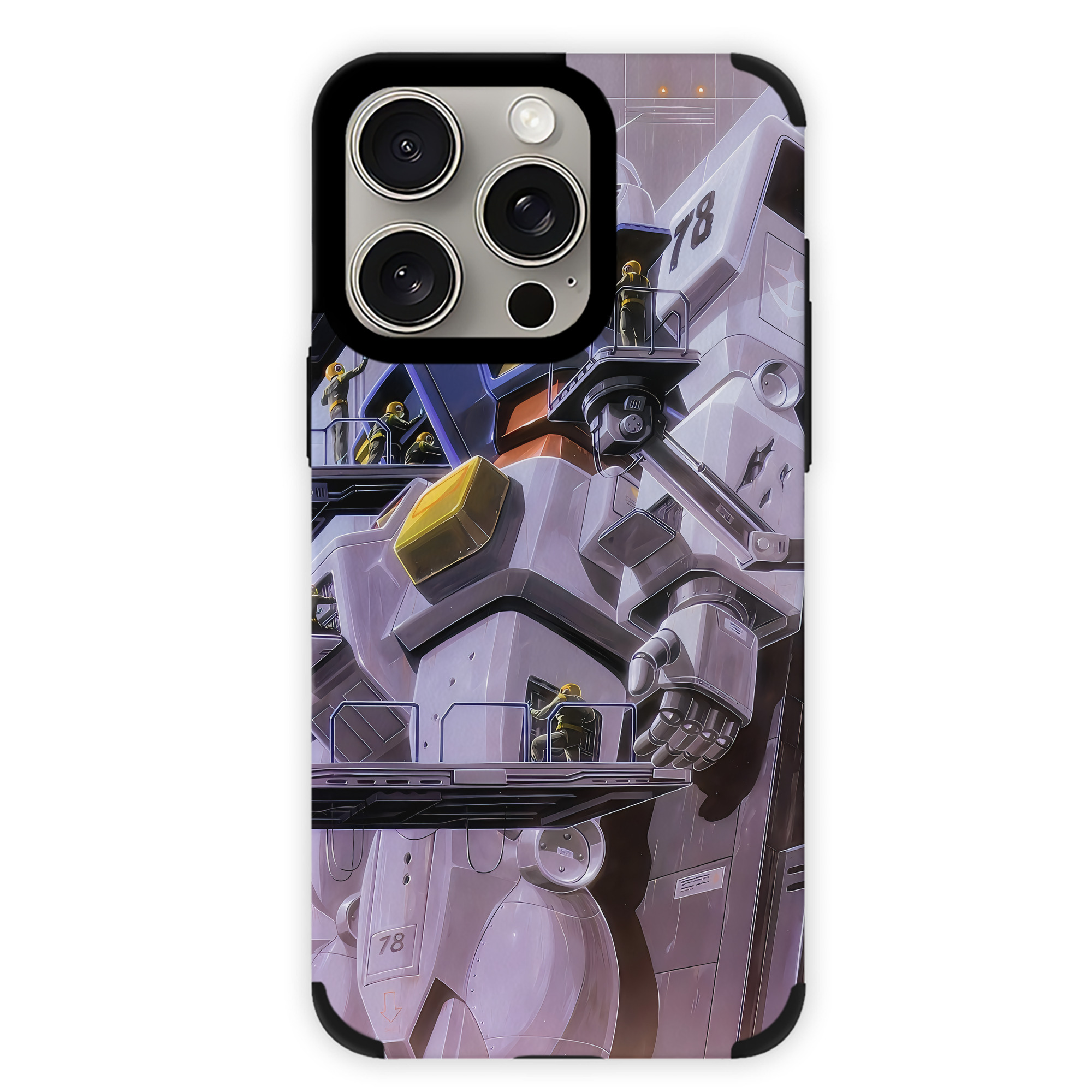 （画像用） 機動戦士ガンダム Mobile Suit Gundam 【iPhone15ProMax対応】 PUレザー スマホケース 耐衝撃＆黄変防止
