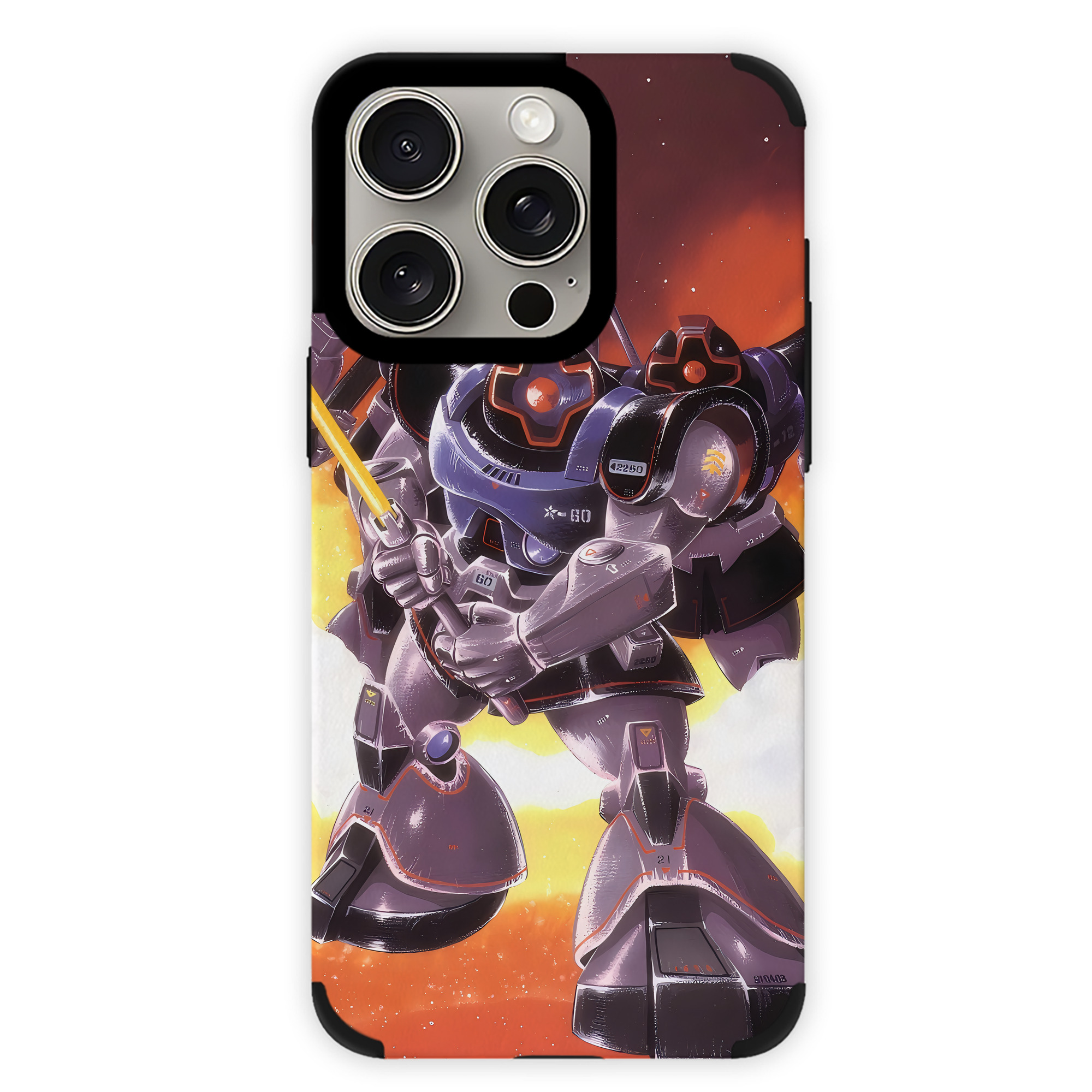 （画像用） 機動戦士ガンダム Mobile Suit Gundam 【iPhone15ProMax対応】 PUレザー スマホケース 耐衝撃＆黄変防止
