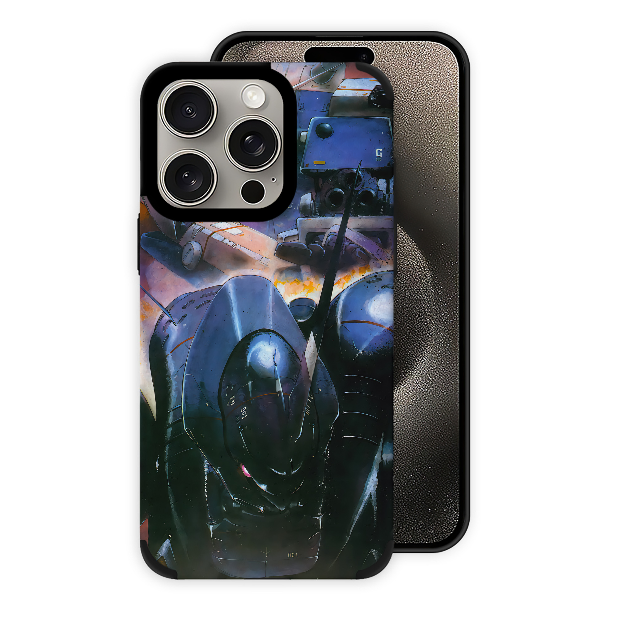 （画像用） 機動戦士ガンダム Mobile Suit Gundam 【iPhone15ProMax対応】 PUレザー スマホケース 耐衝撃＆黄変防止