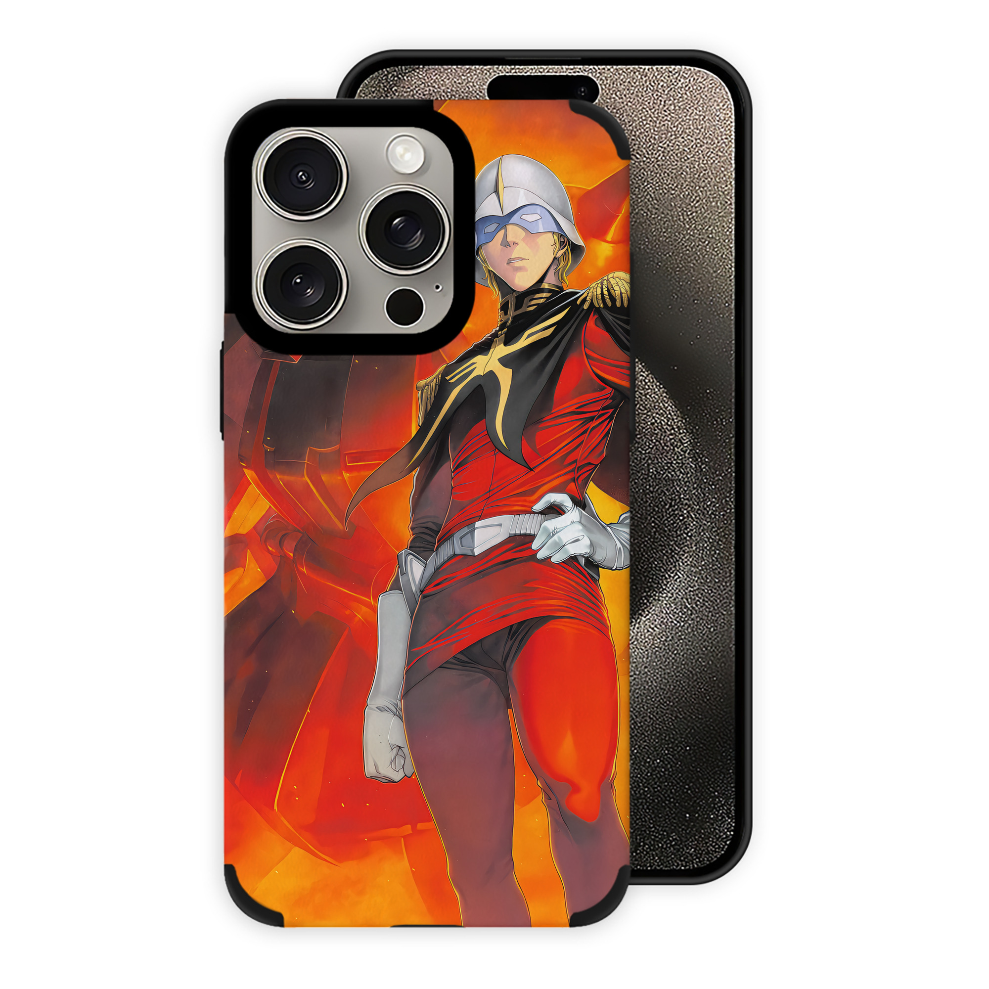 （画像用） 機動戦士ガンダム Mobile Suit Gundam 【iPhone15ProMax対応】 PUレザー スマホケース 耐衝撃＆黄変防止