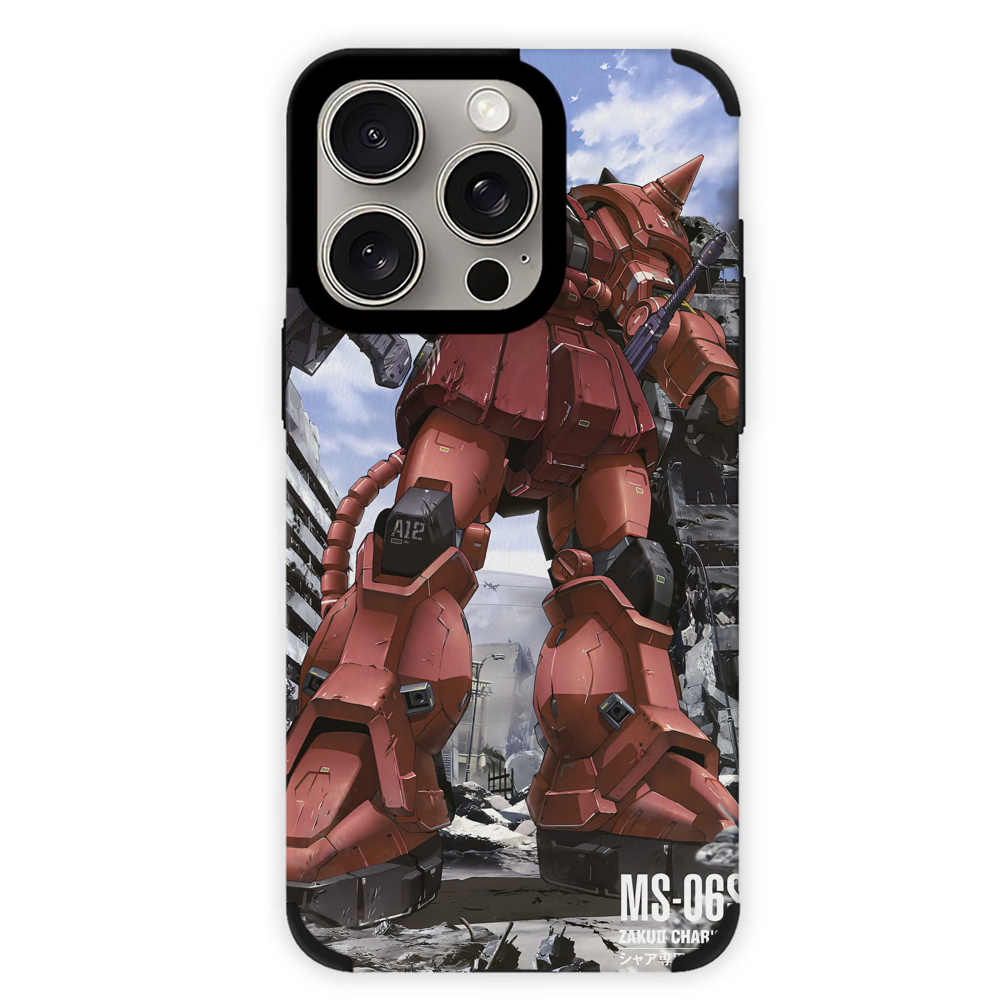（画像用） 機動戦士ガンダム Mobile Suit Gundam 【iPhone15ProMax対応】 PUレザー スマホケース 耐衝撃＆黄変防止