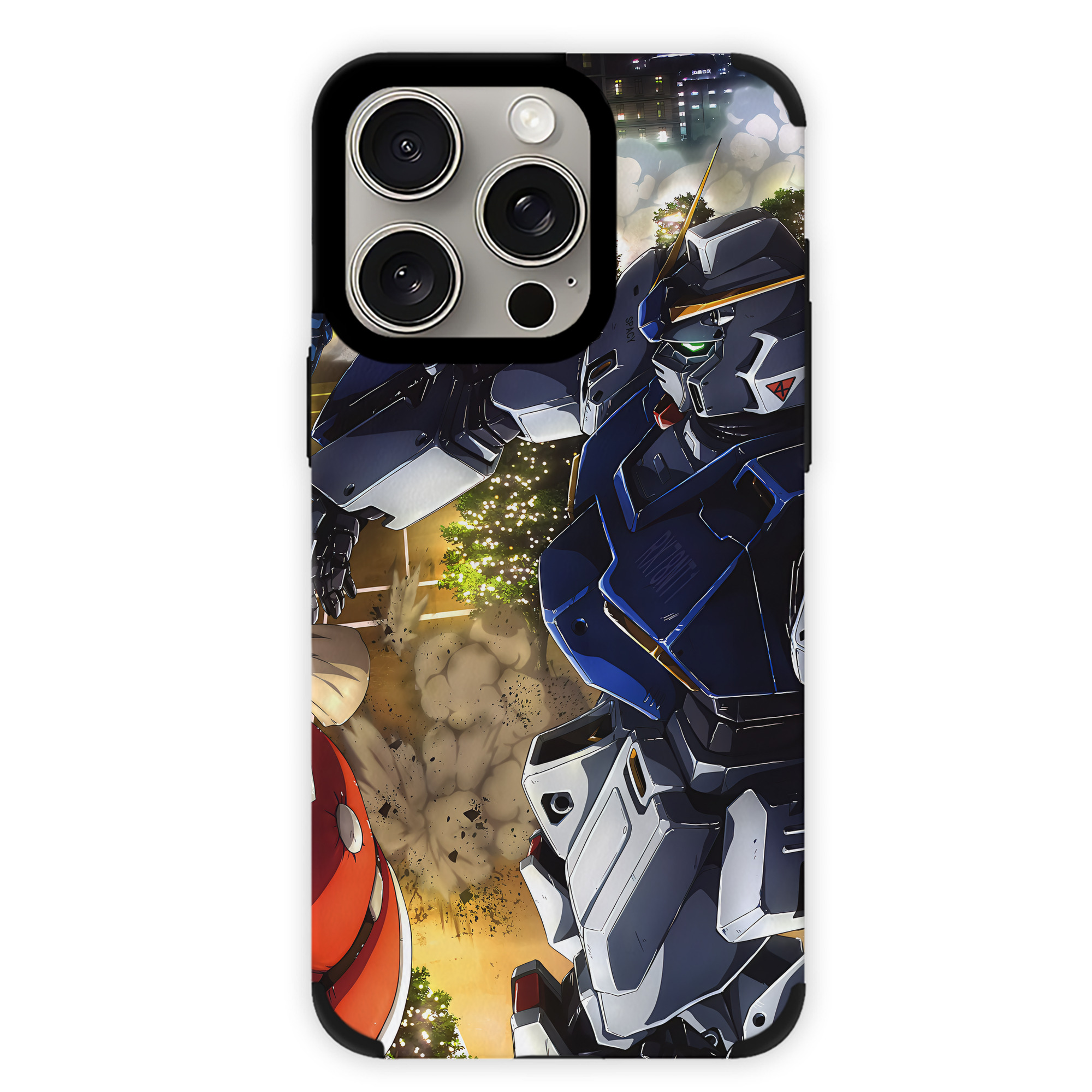 （画像用） 機動戦士ガンダム Mobile Suit Gundam 【iPhone15ProMax対応】 PUレザー スマホケース 耐衝撃＆黄変防止