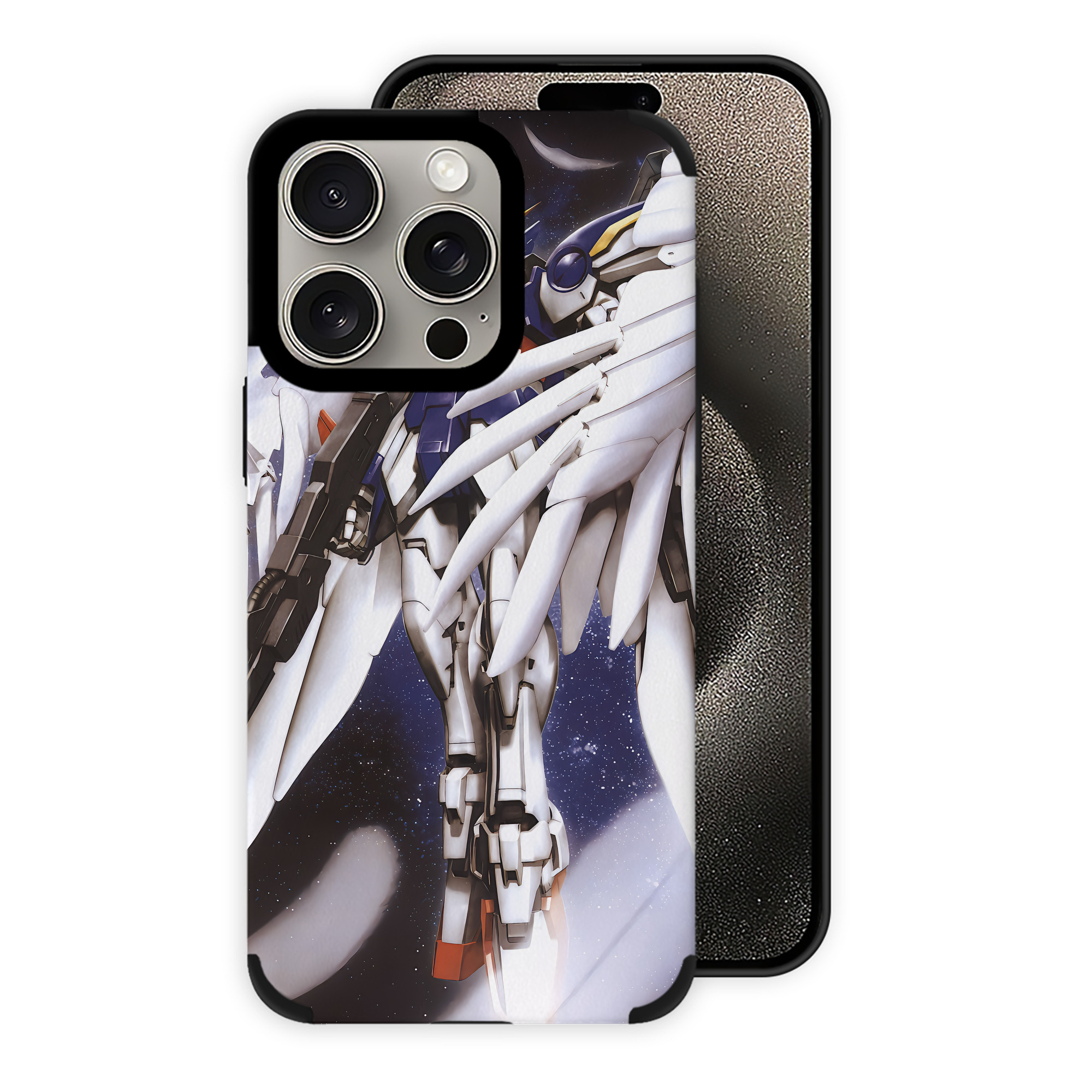 （画像用） 機動戦士ガンダム Mobile Suit Gundam 【iPhone15ProMax対応】 PUレザー スマホケース 耐衝撃＆黄変防止