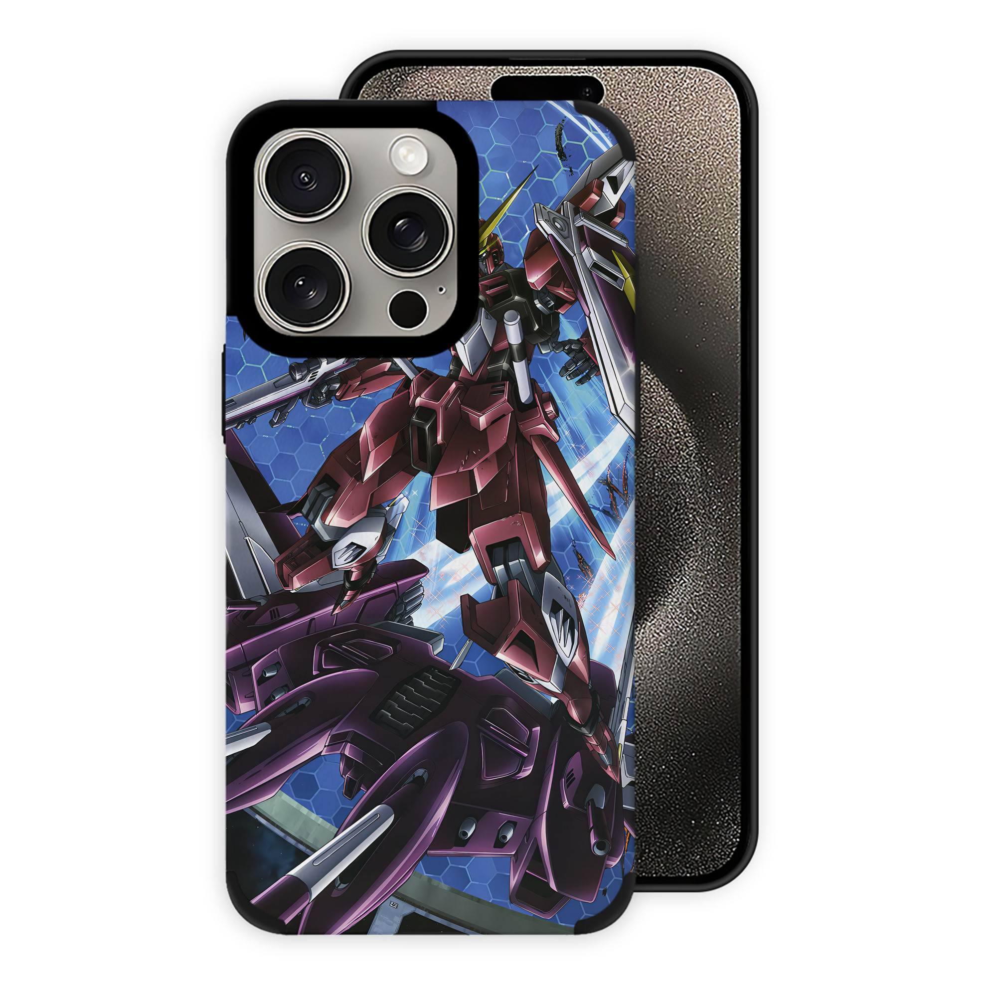 （画像用） 機動戦士ガンダム Mobile Suit Gundam 【iPhone15ProMax対応】 PUレザー スマホケース 耐衝撃＆黄変防止