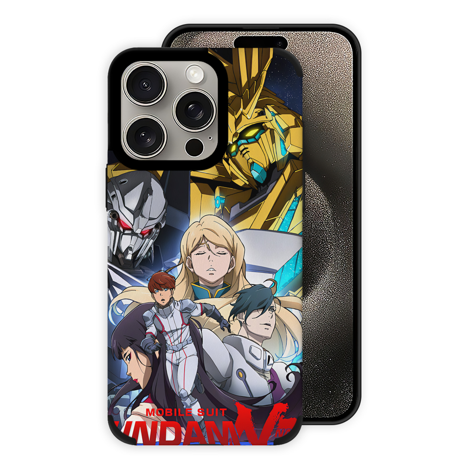 （画像用） 機動戦士ガンダム Mobile Suit Gundam 【iPhone15ProMax対応】 PUレザー スマホケース 耐衝撃＆黄変防止