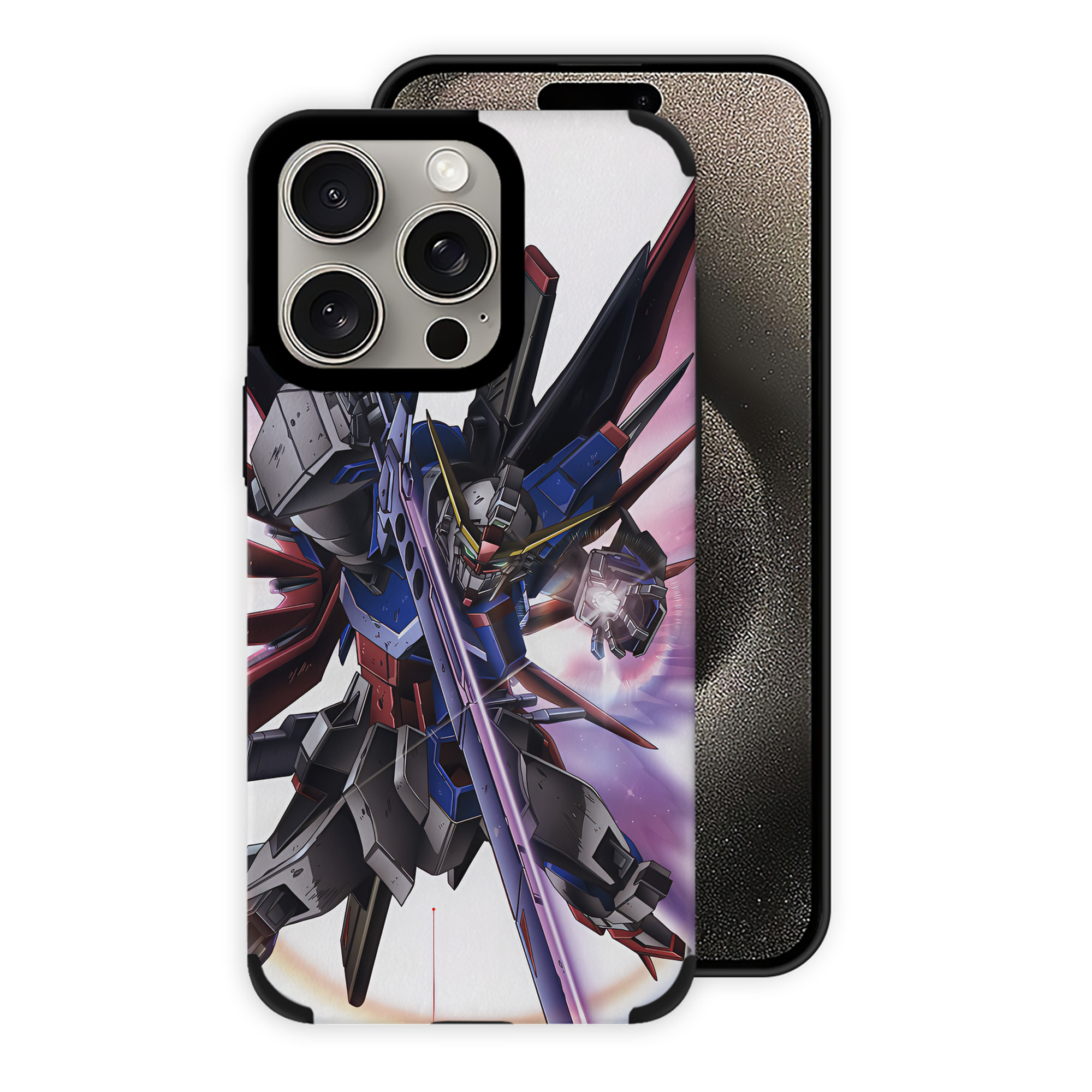 （画像用） 機動戦士ガンダム Mobile Suit Gundam 【iPhone15ProMax対応】 PUレザー スマホケース 耐衝撃＆黄変防止