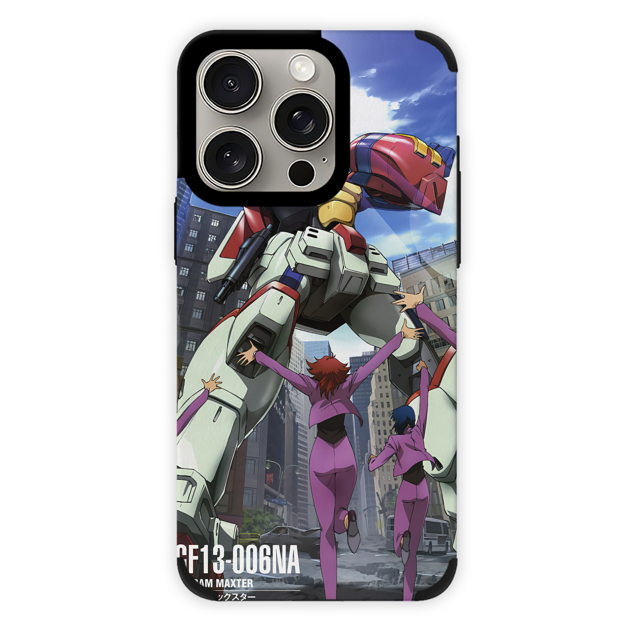 （画像用） 機動戦士ガンダム Mobile Suit Gundam 【iPhone15ProMax対応】 PUレザー スマホケース 耐衝撃＆黄変防止