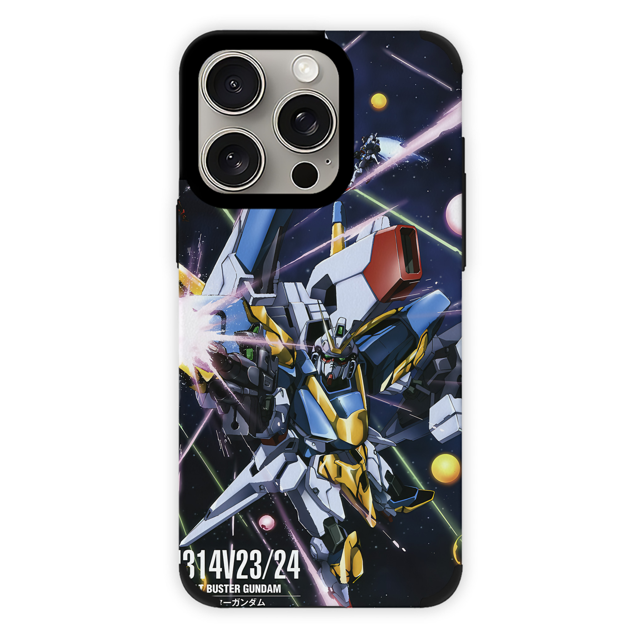 （画像用） 機動戦士ガンダム Mobile Suit Gundam 【iPhone15ProMax対応】 PUレザー スマホケース 耐衝撃＆黄変防止