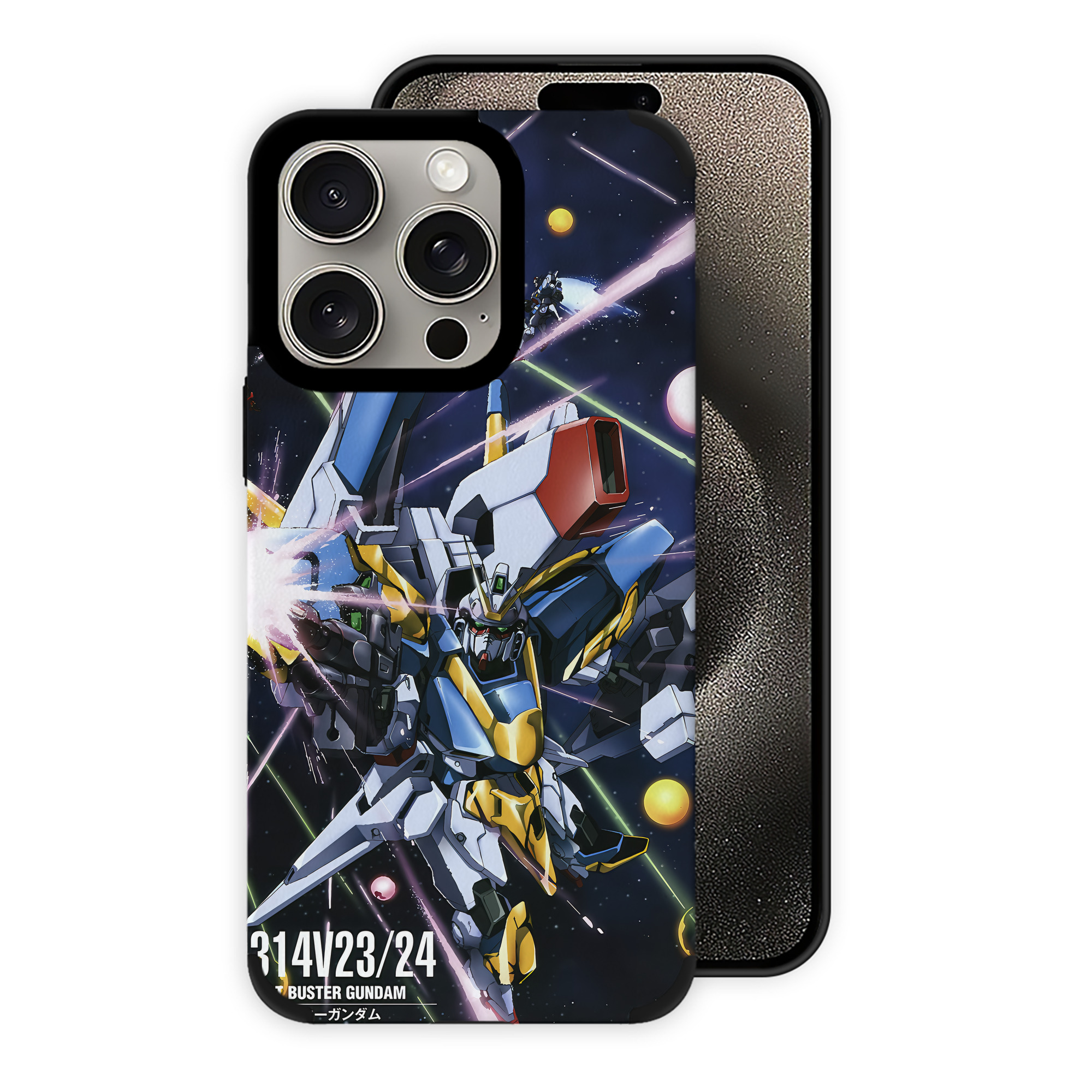 （画像用） 機動戦士ガンダム Mobile Suit Gundam 【iPhone15ProMax対応】 PUレザー スマホケース 耐衝撃＆黄変防止