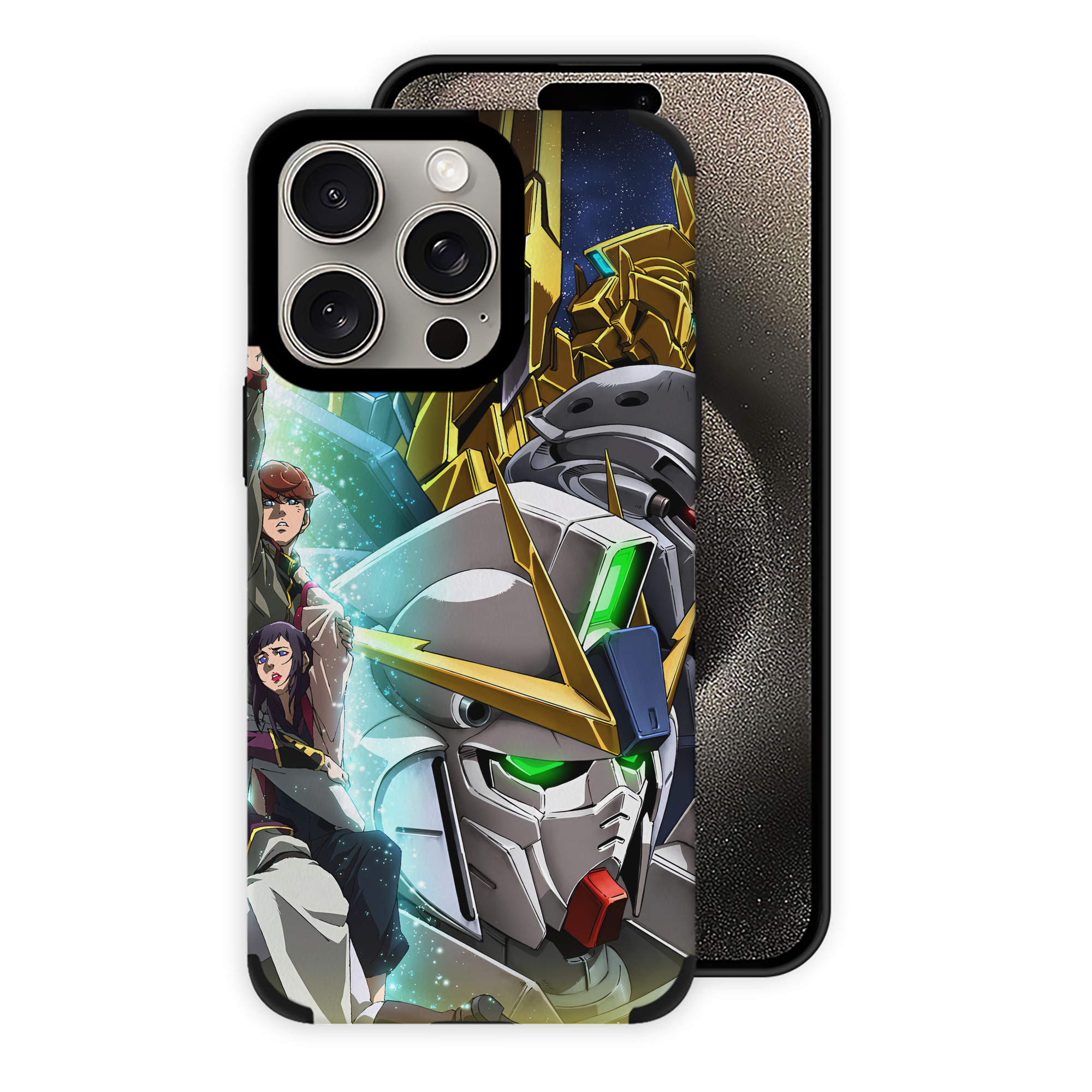 （画像用） 機動戦士ガンダム Mobile Suit Gundam 【iPhone15ProMax対応】 PUレザー スマホケース 耐衝撃＆黄変防止