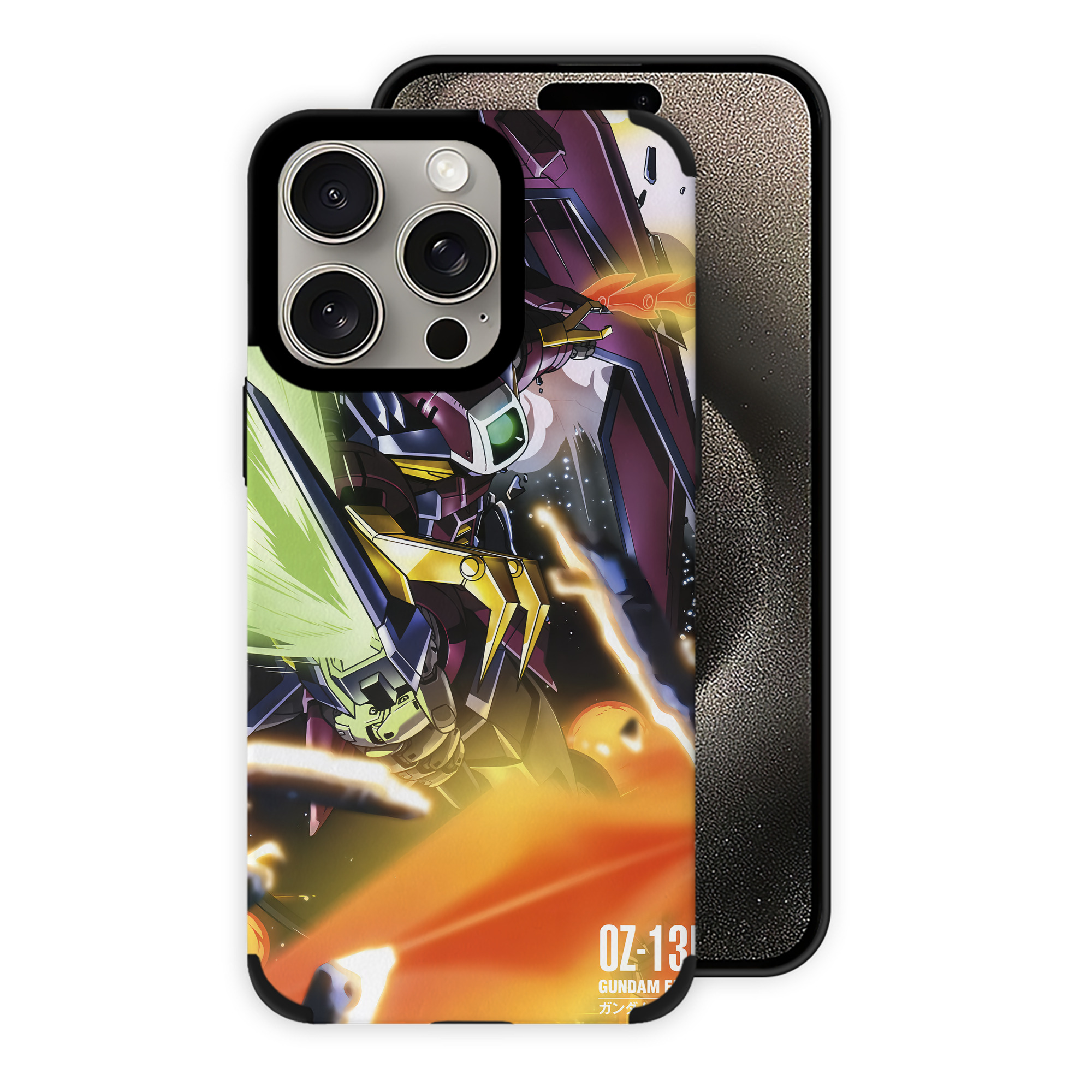 （画像用） 機動戦士ガンダム Mobile Suit Gundam 【iPhone15ProMax対応】 PUレザー スマホケース 耐衝撃＆黄変防止