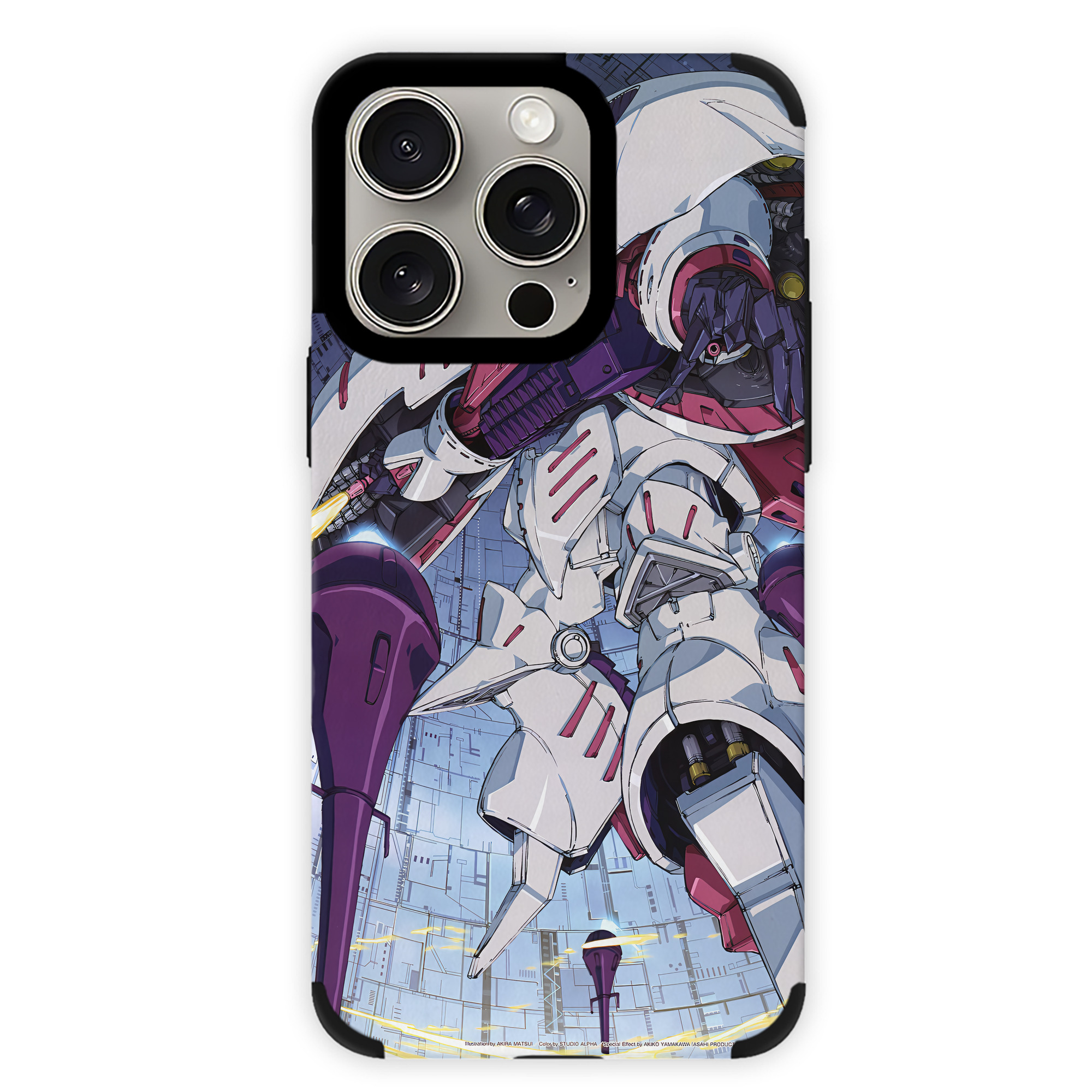 （画像用） 機動戦士ガンダム Mobile Suit Gundam 【iPhone15ProMax対応】 PUレザー スマホケース 耐衝撃＆黄変防止