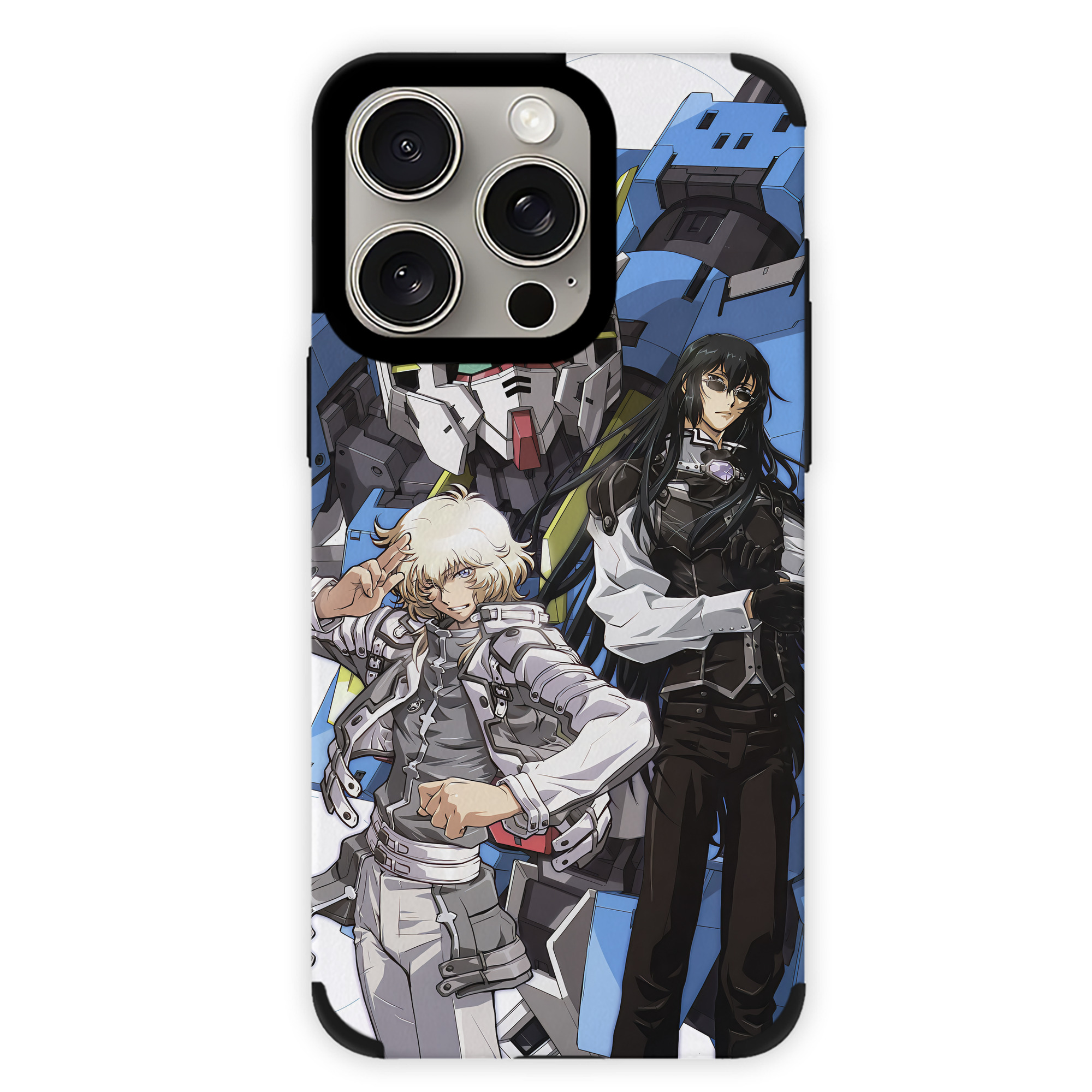 （画像用） 機動戦士ガンダム Mobile Suit Gundam 【iPhone15ProMax対応】 PUレザー スマホケース 耐衝撃＆黄変防止