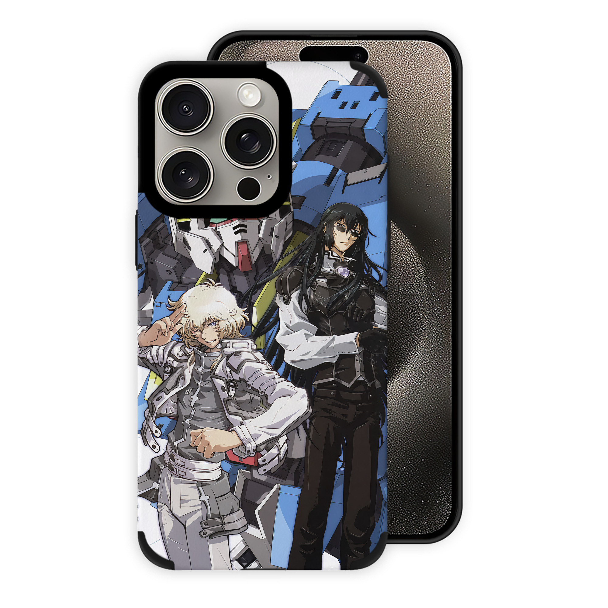 （画像用） 機動戦士ガンダム Mobile Suit Gundam 【iPhone15ProMax対応】 PUレザー スマホケース 耐衝撃＆黄変防止