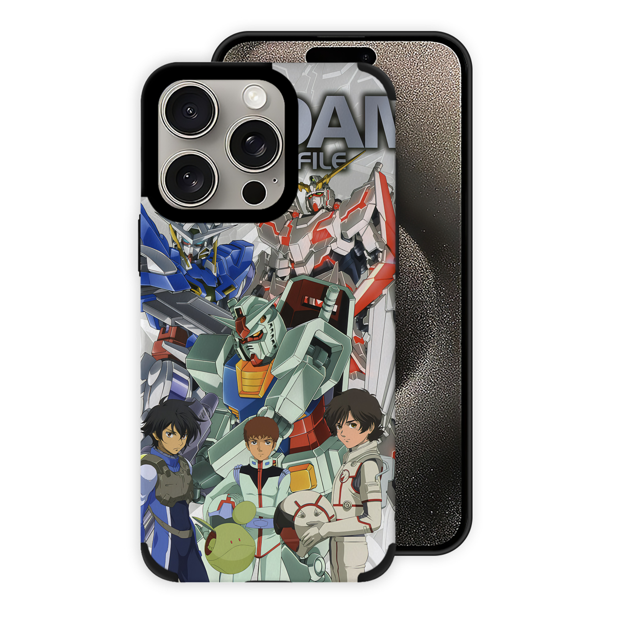 （画像用） 機動戦士ガンダム Mobile Suit Gundam 【iPhone15ProMax対応】 PUレザー スマホケース 耐衝撃＆黄変防止