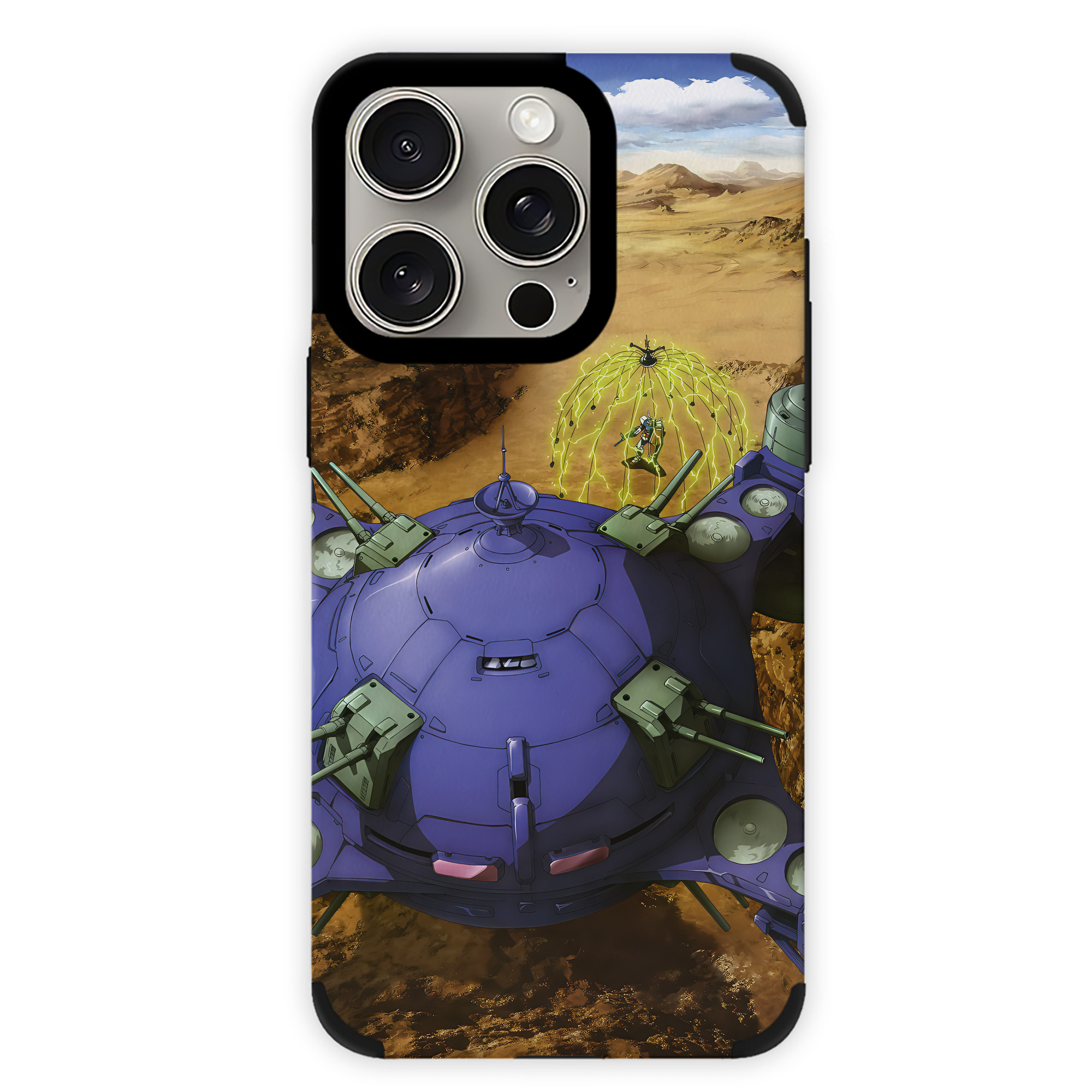 （画像用） 機動戦士ガンダム Mobile Suit Gundam 【iPhone15ProMax対応】 PUレザー スマホケース 耐衝撃＆黄変防止