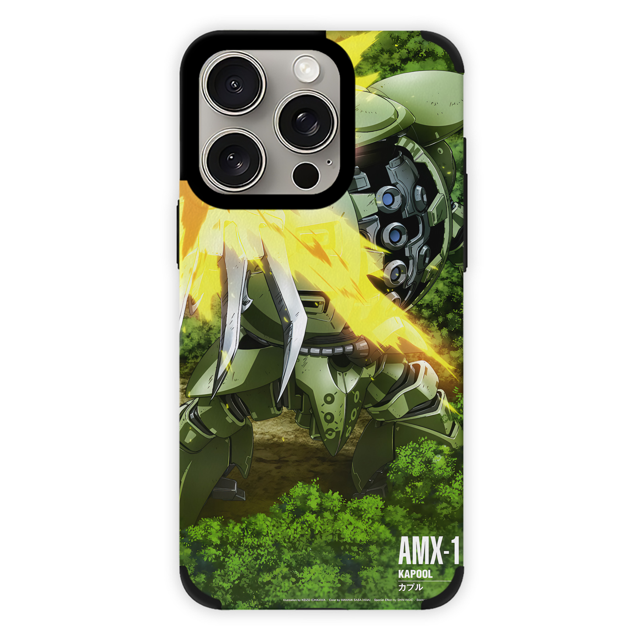 （画像用） 機動戦士ガンダム Mobile Suit Gundam 【iPhone15ProMax対応】 PUレザー スマホケース 耐衝撃＆黄変防止