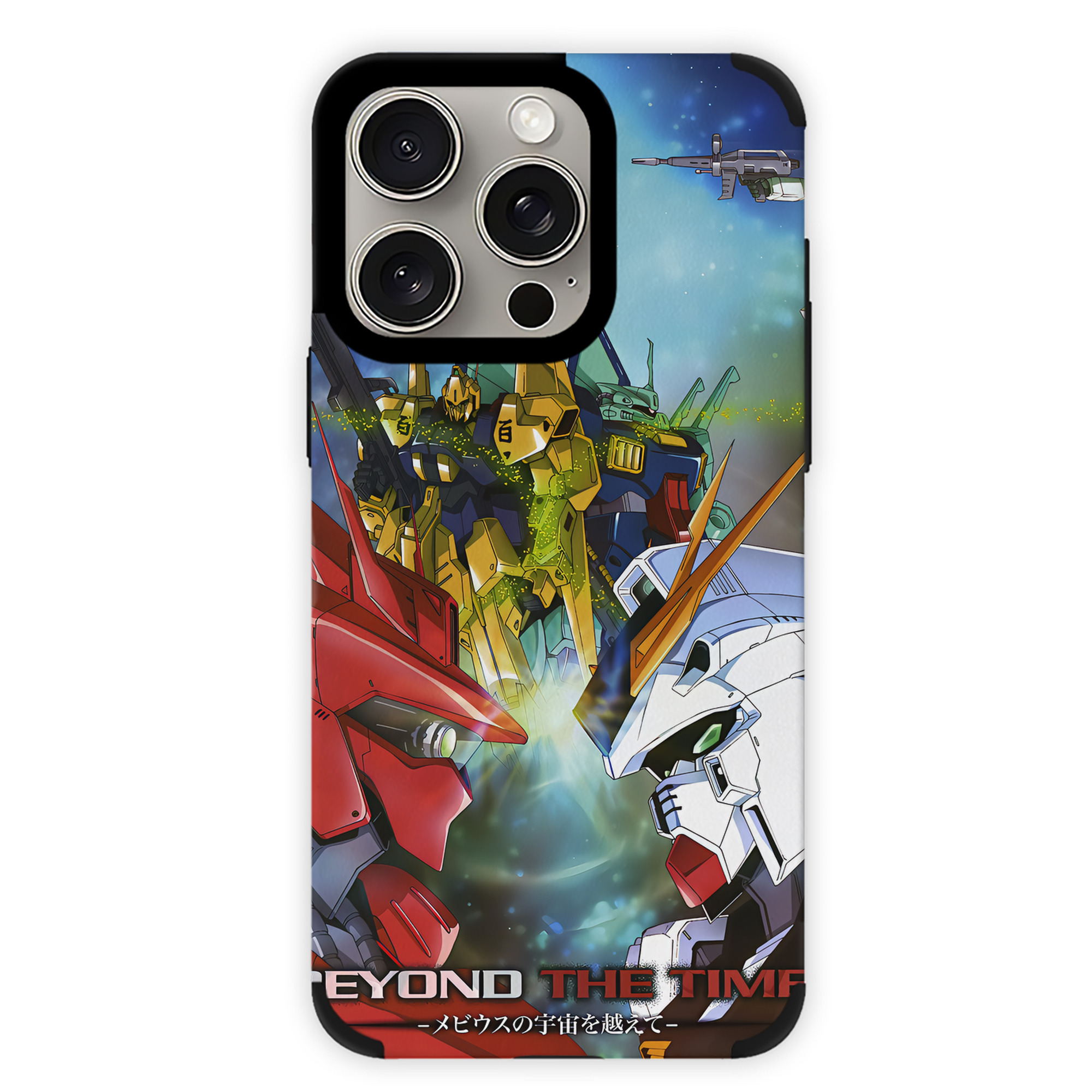 （画像用） 機動戦士ガンダム Mobile Suit Gundam 【iPhone15ProMax対応】 PUレザー スマホケース 耐衝撃＆黄変防止