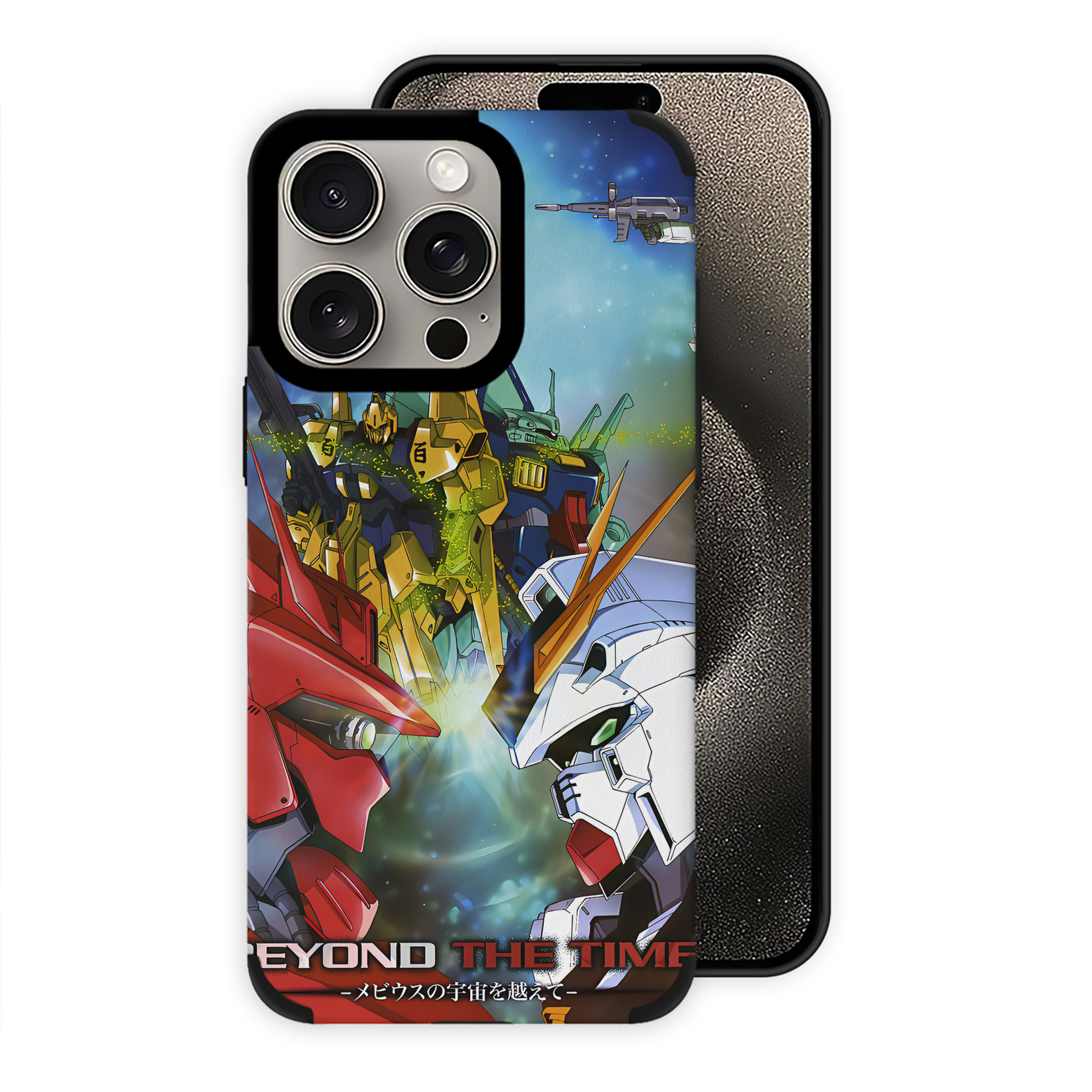 （画像用） 機動戦士ガンダム Mobile Suit Gundam 【iPhone15ProMax対応】 PUレザー スマホケース 耐衝撃＆黄変防止