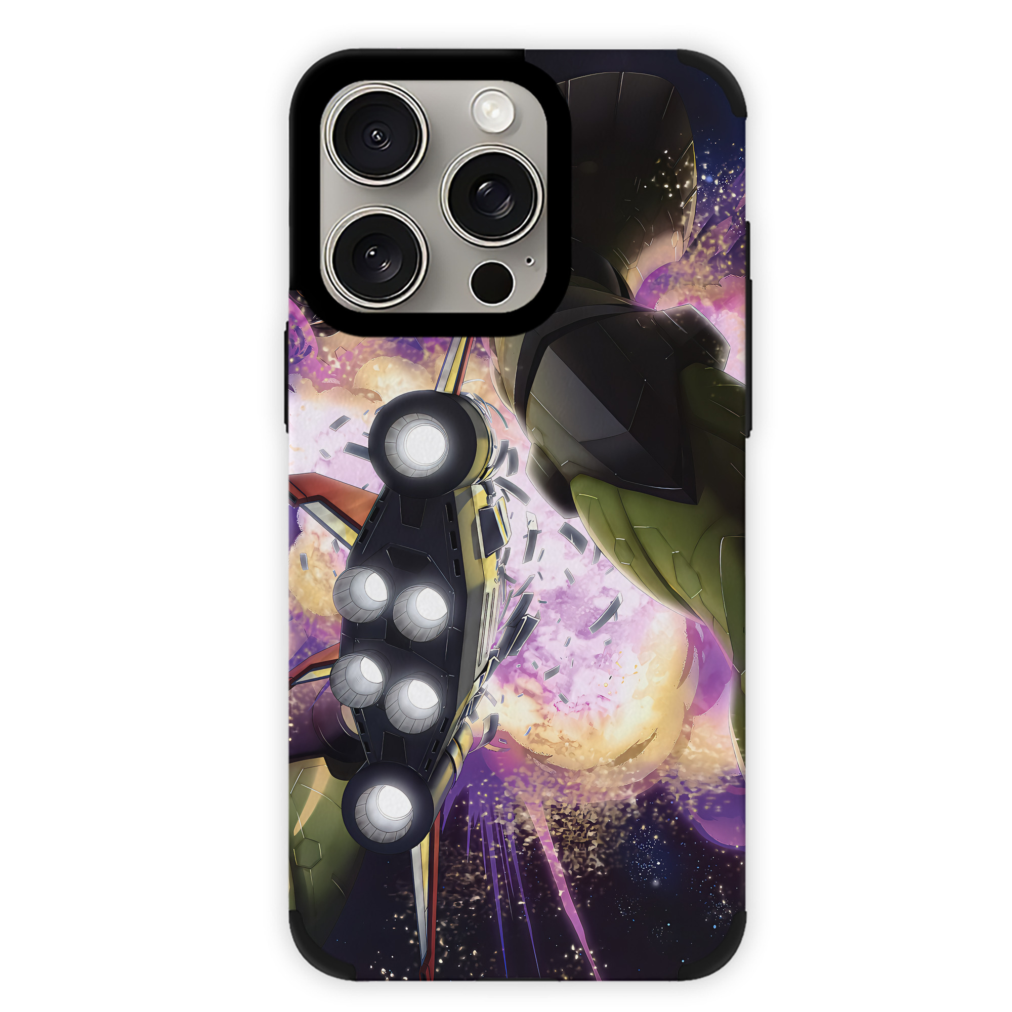 （画像用） 機動戦士ガンダム Mobile Suit Gundam 【iPhone15ProMax対応】 PUレザー スマホケース 耐衝撃＆黄変防止