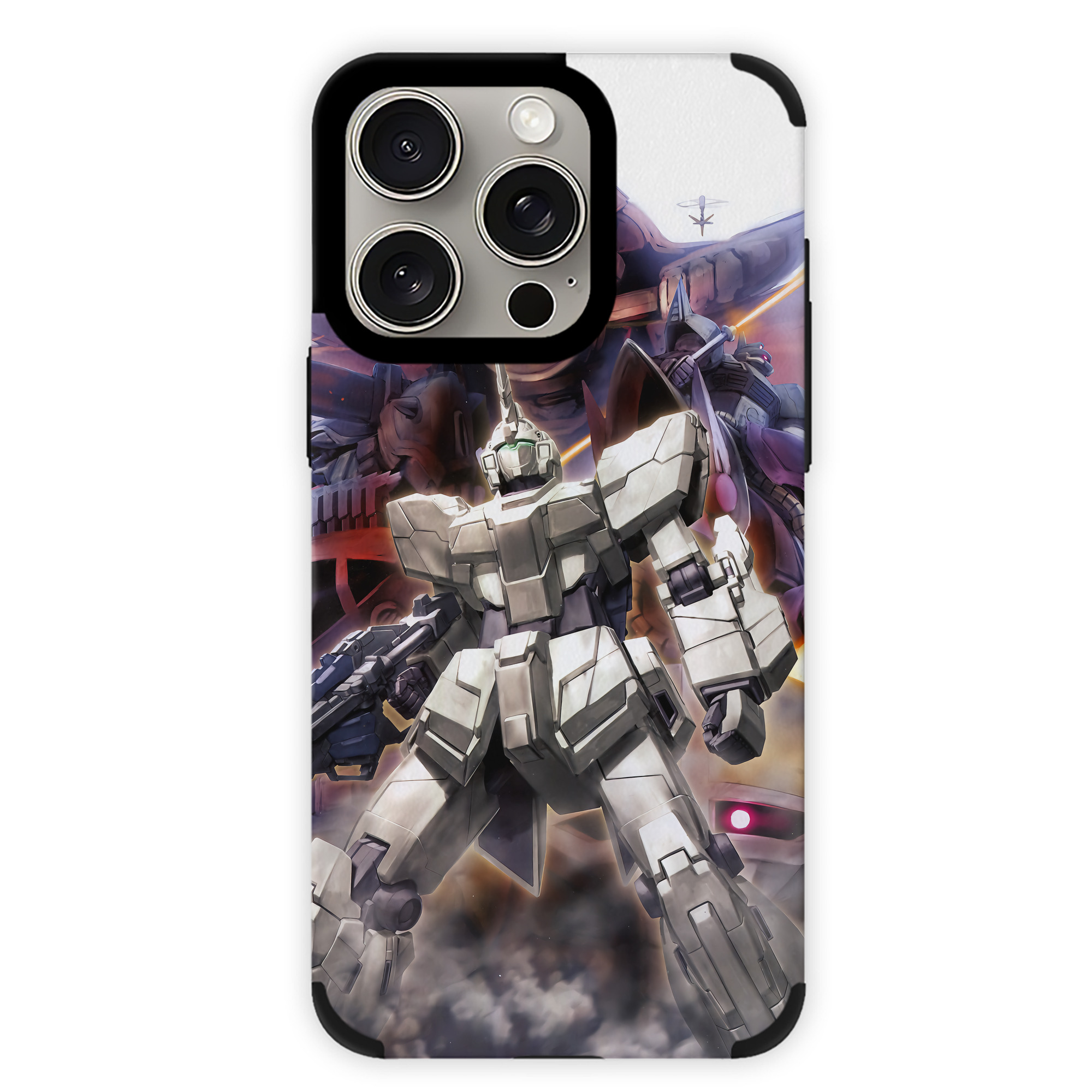 （画像用） 機動戦士ガンダム Mobile Suit Gundam 【iPhone15ProMax対応】 PUレザー スマホケース 耐衝撃＆黄変防止