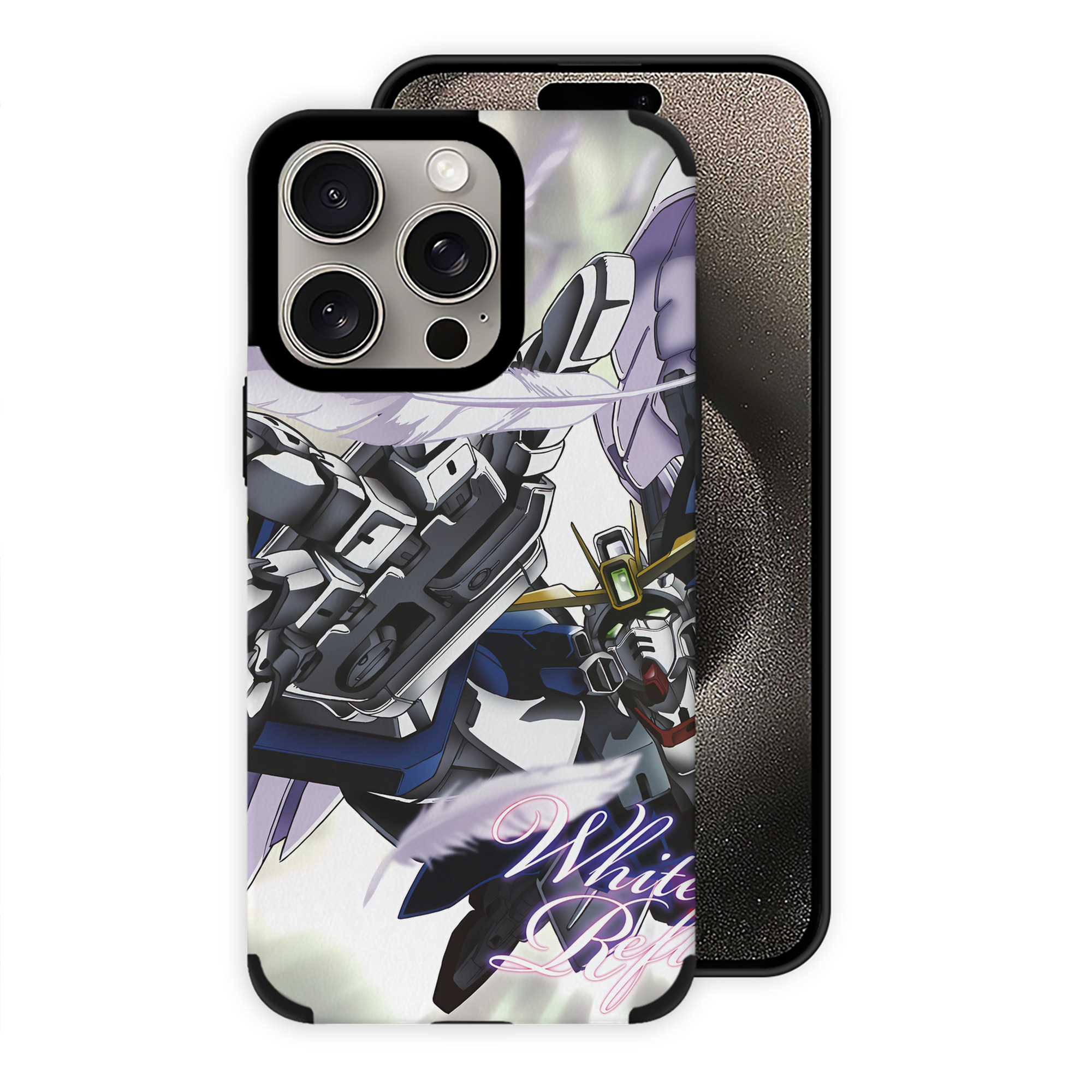 （画像用） 機動戦士ガンダム Mobile Suit Gundam 【iPhone15ProMax対応】 PUレザー スマホケース 耐衝撃＆黄変防止