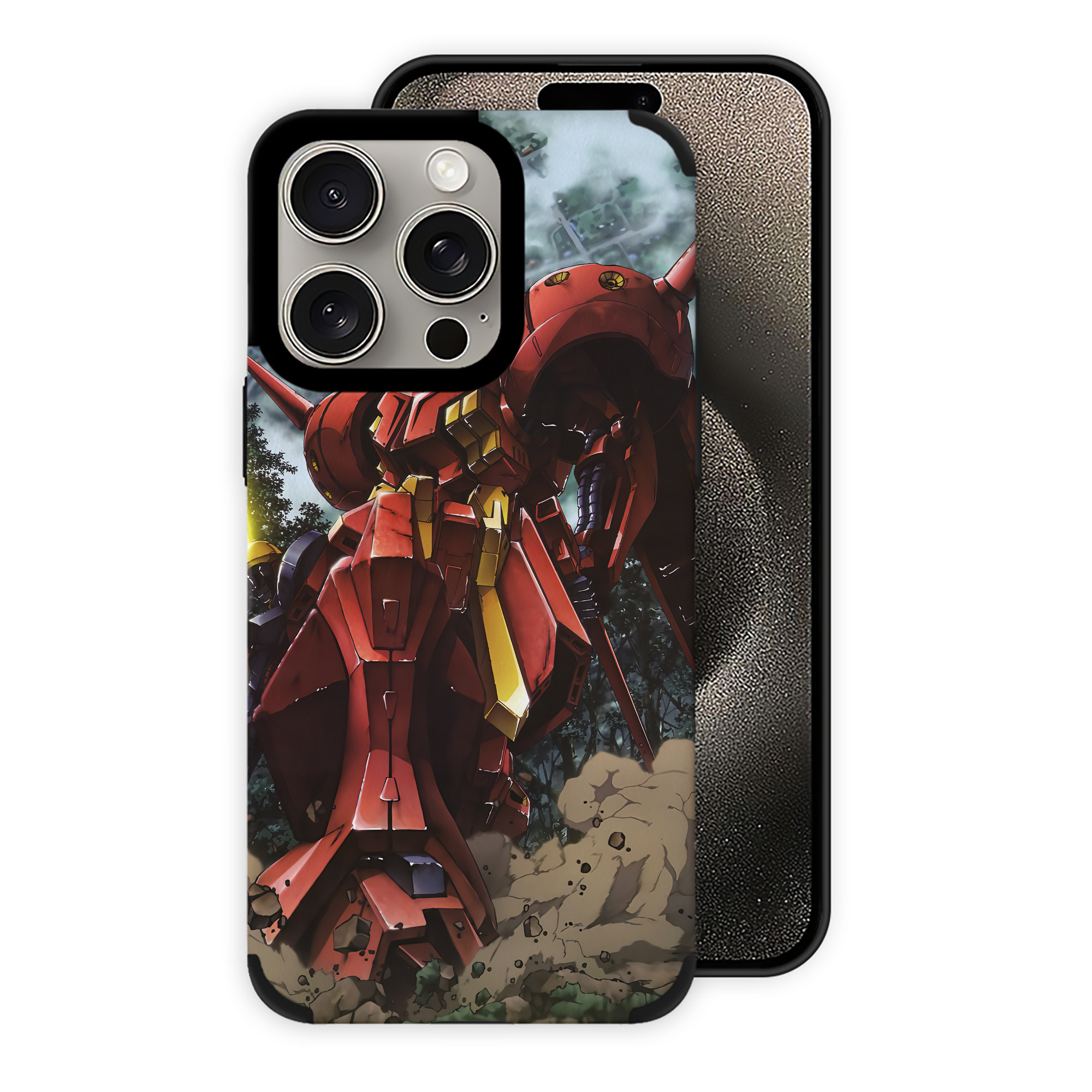 （画像用） 機動戦士ガンダム Mobile Suit Gundam 【iPhone15ProMax対応】 PUレザー スマホケース 耐衝撃＆黄変防止