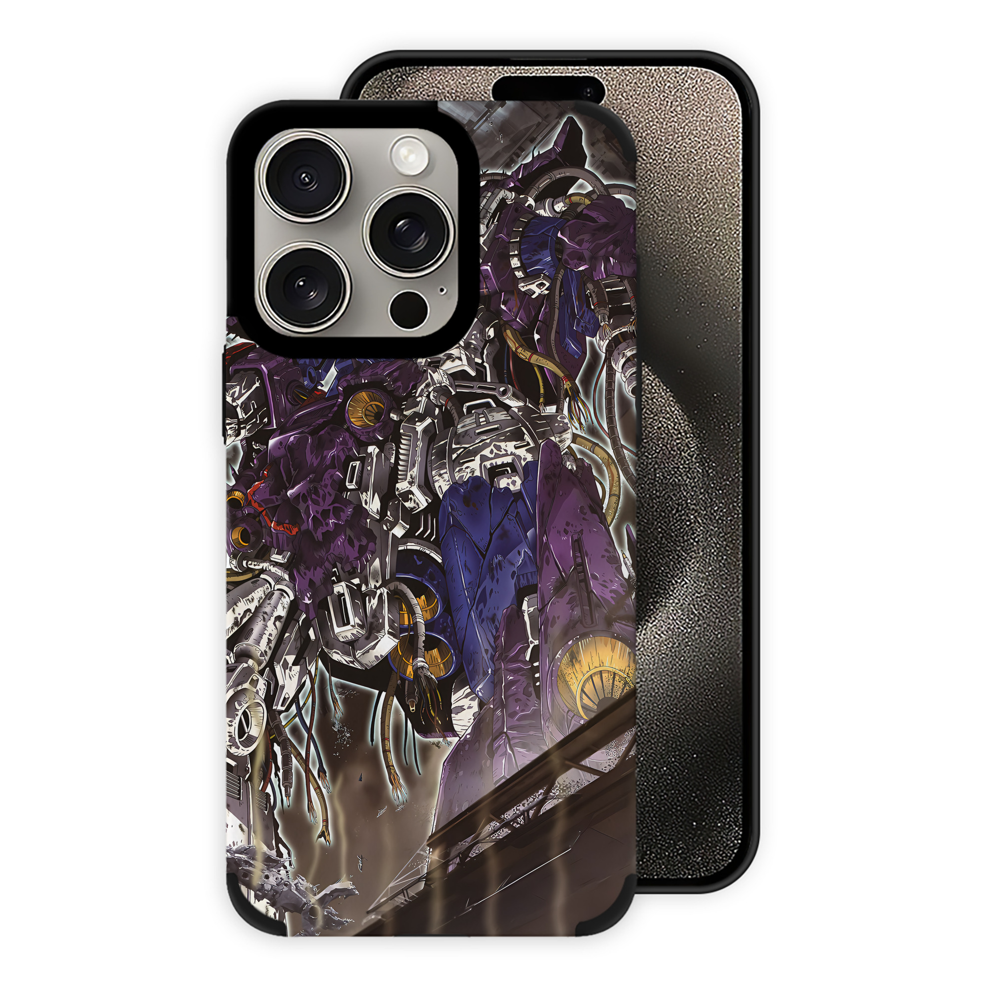 （画像用） 機動戦士ガンダム Mobile Suit Gundam 【iPhone15ProMax対応】 PUレザー スマホケース 耐衝撃＆黄変防止